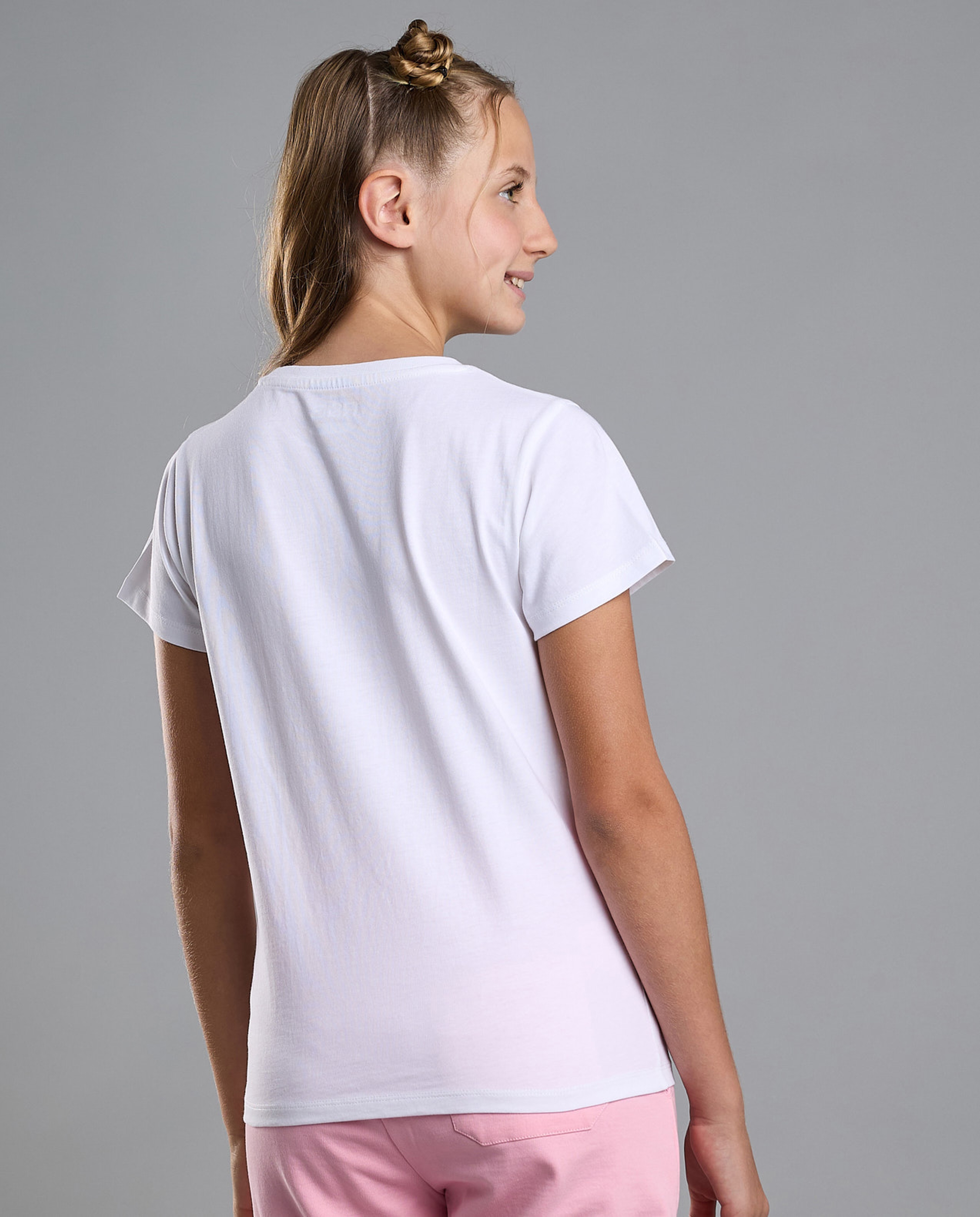 Printed T-Shirt with Crew Neck and Short Sleeves