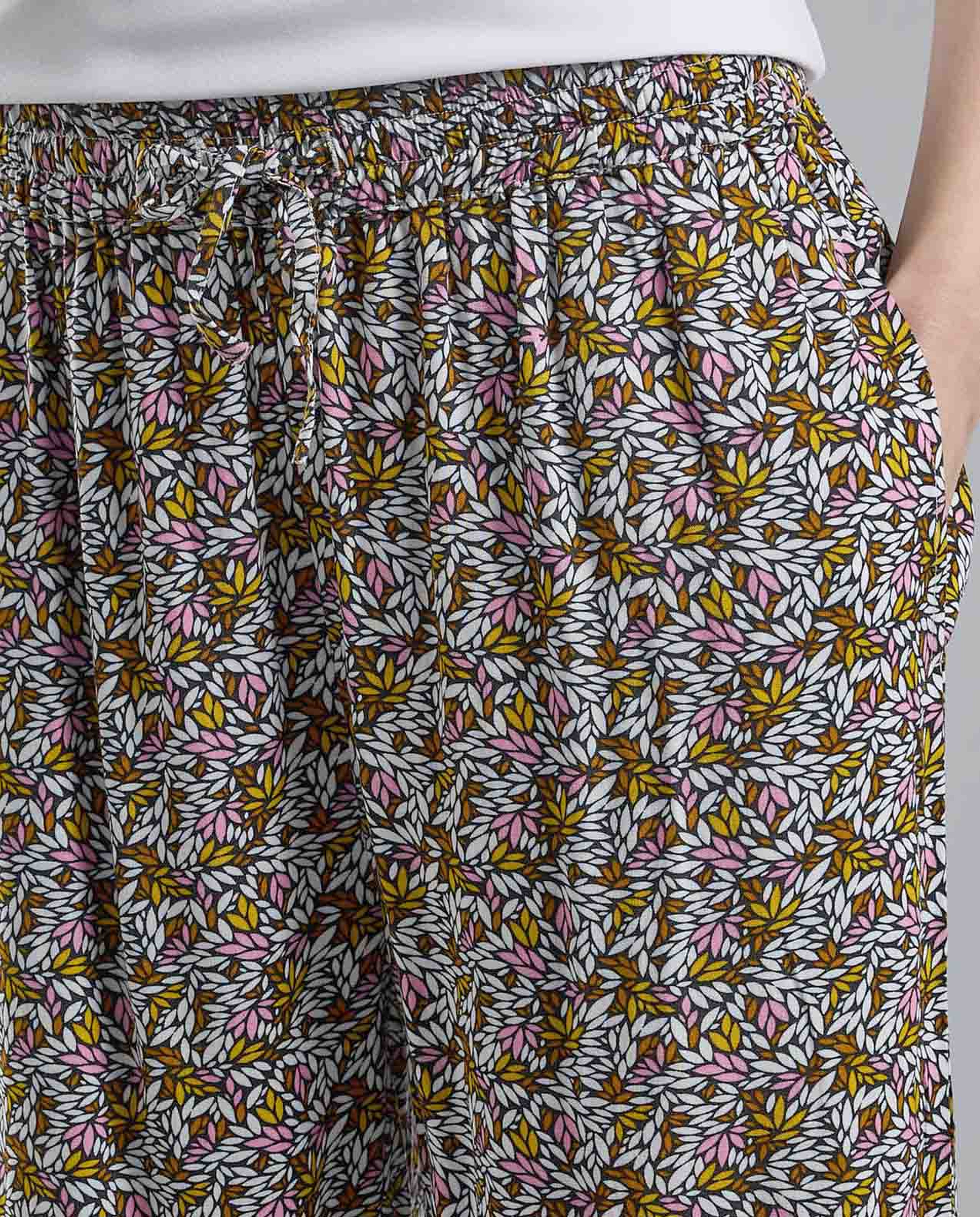 Printed Pyjama Pants with Elastic Waist