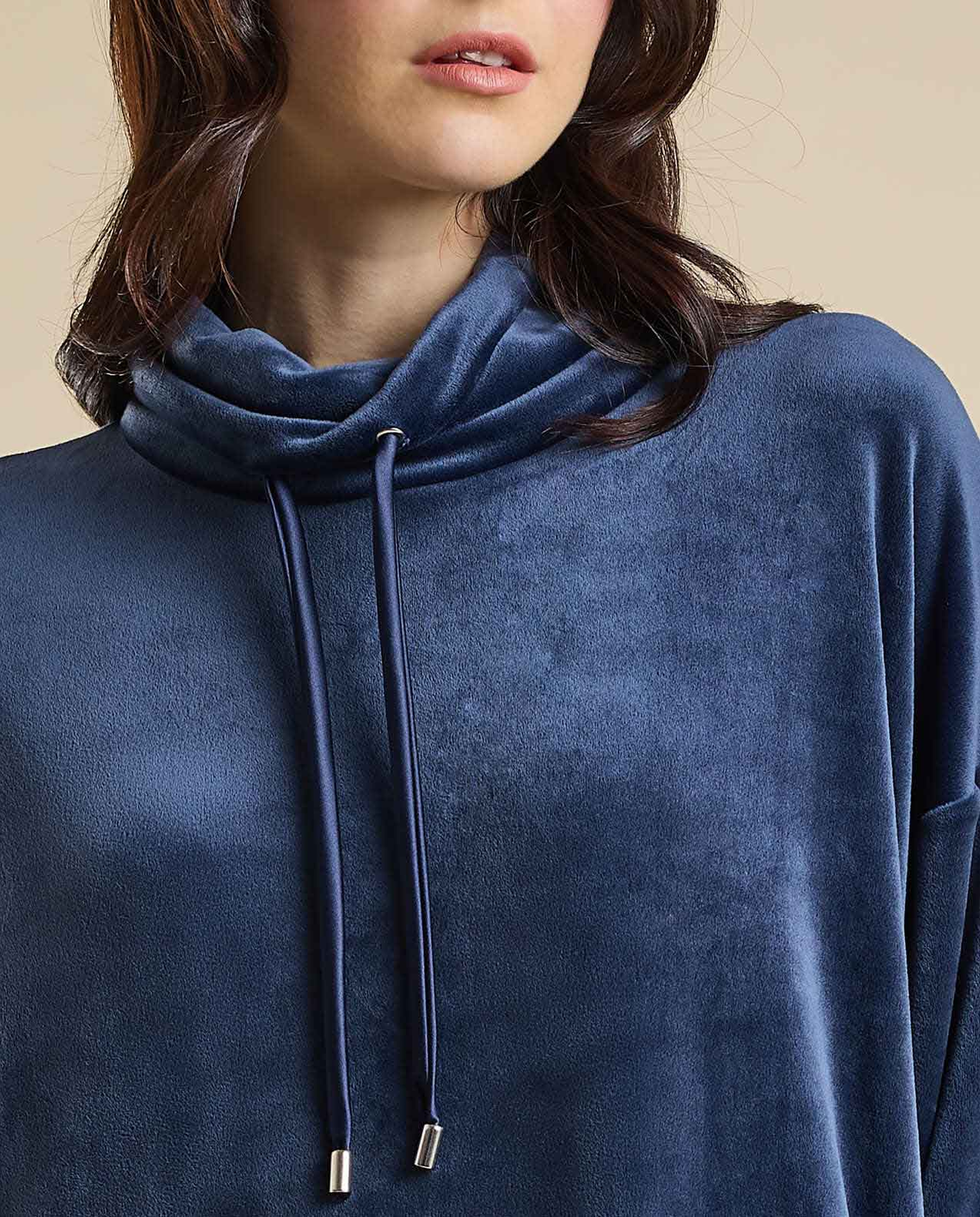 Printed Hooded Nightdress with Long Sleeves