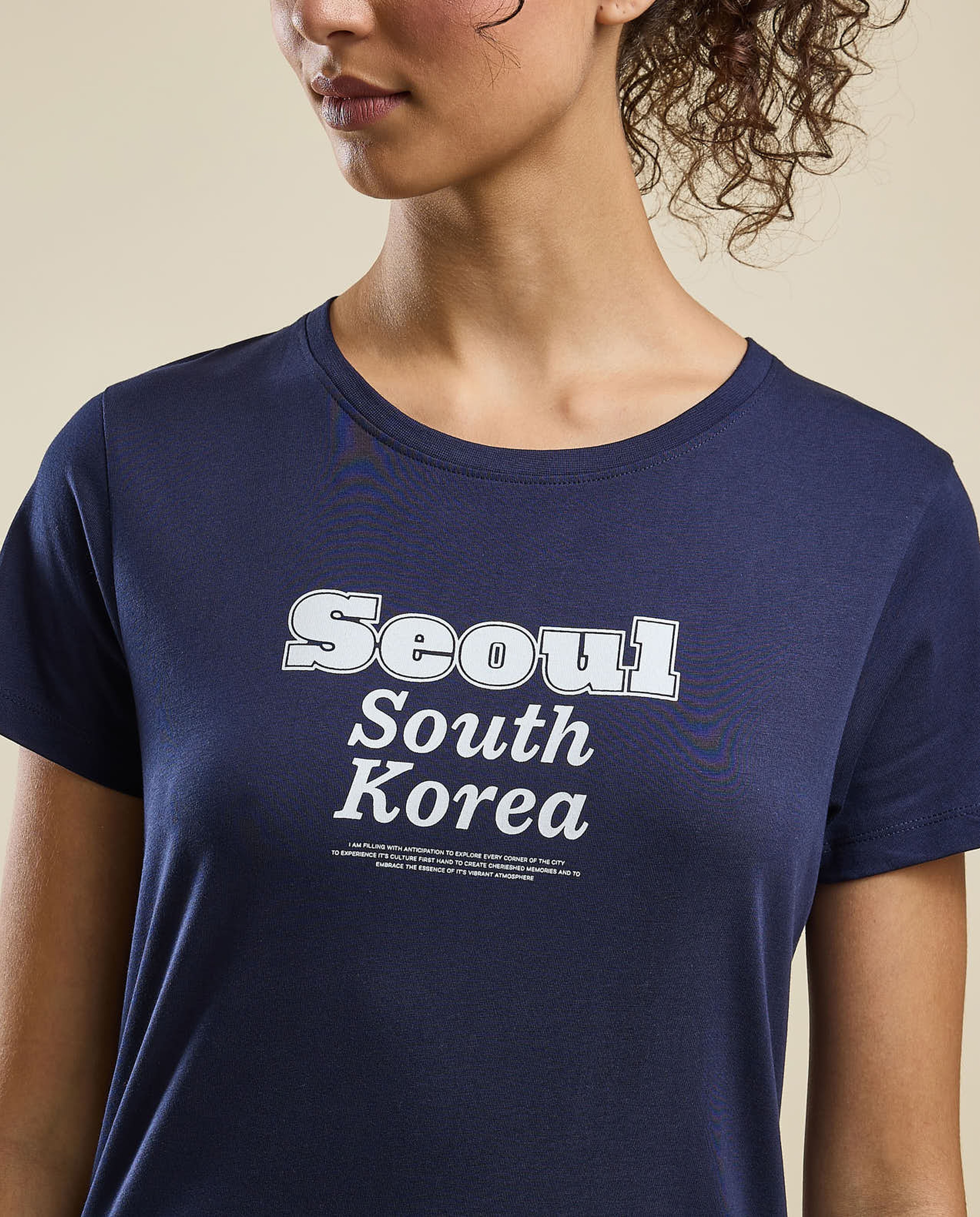 Printed T-Shirt with Crew Neck and Short Sleeves