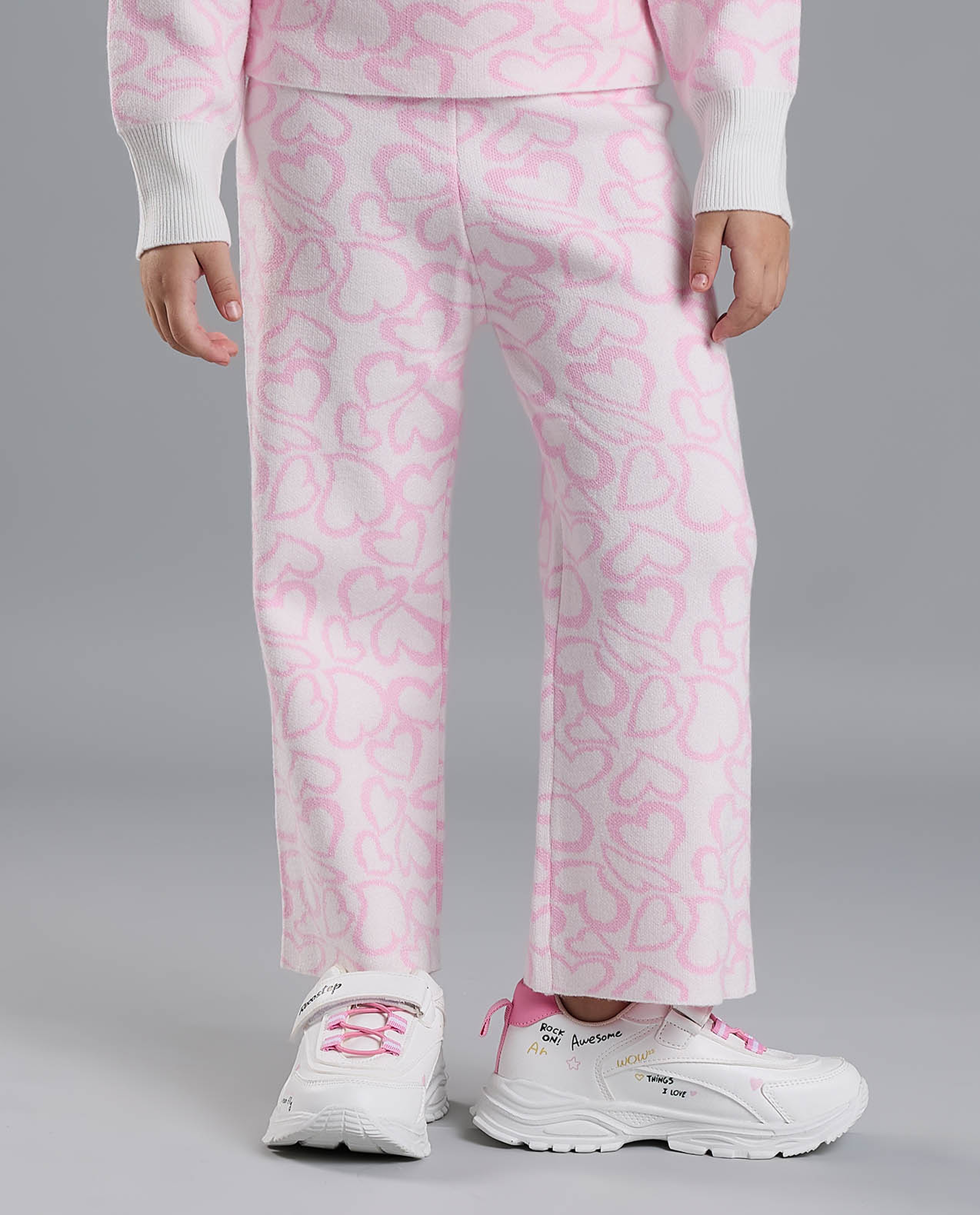 Heart Patterned Clothing Set