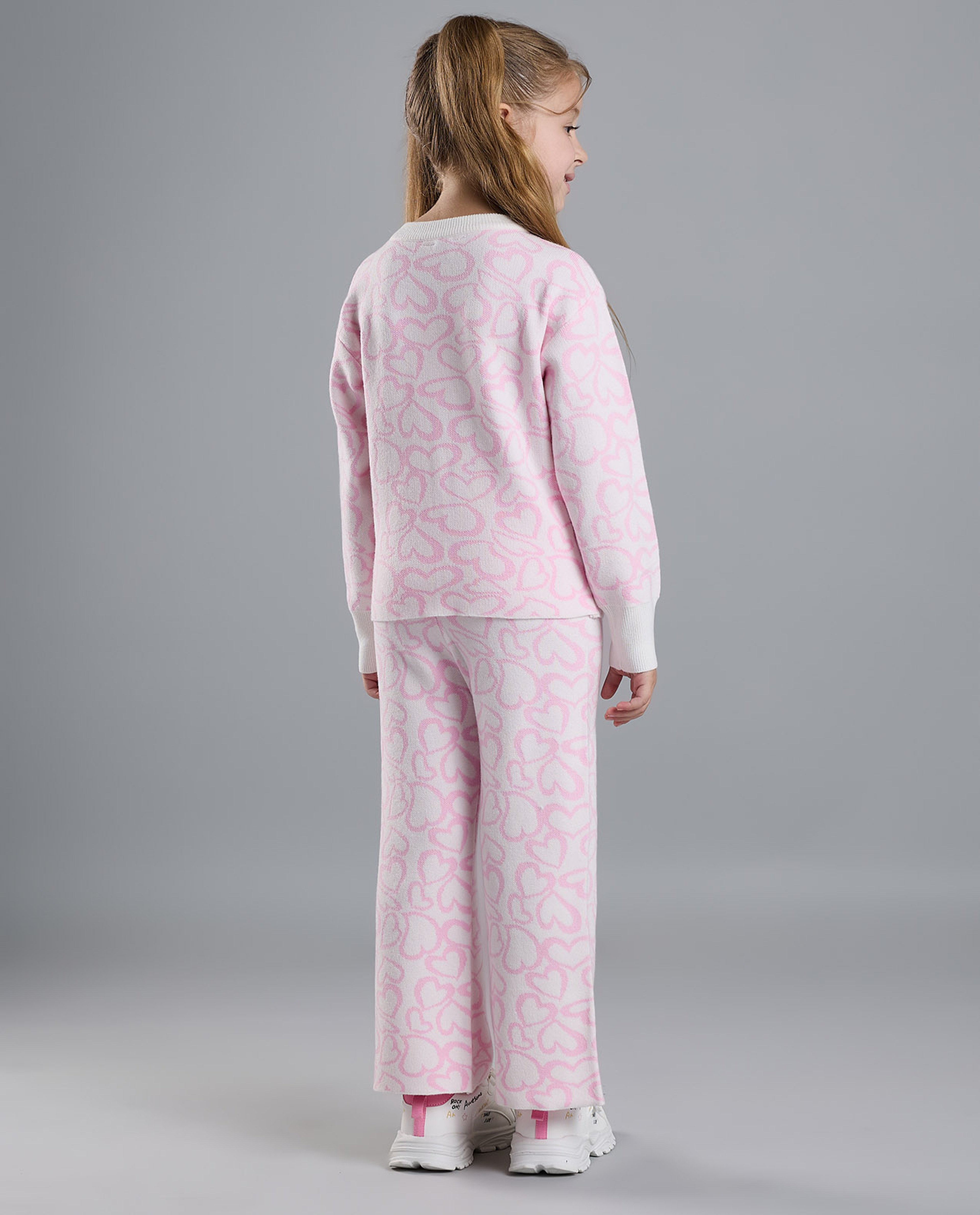 Heart Patterned Clothing Set