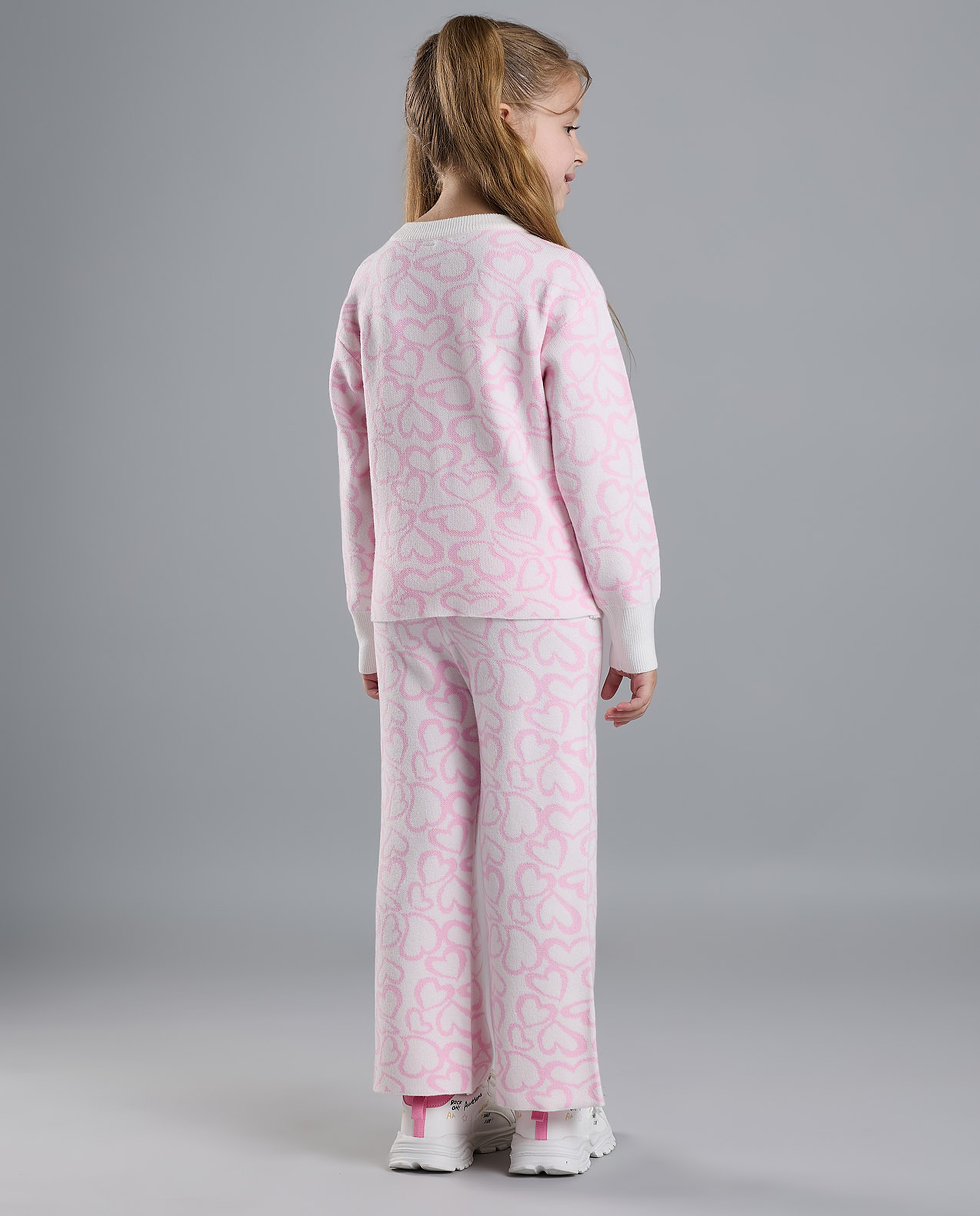 Heart Patterned Clothing Set