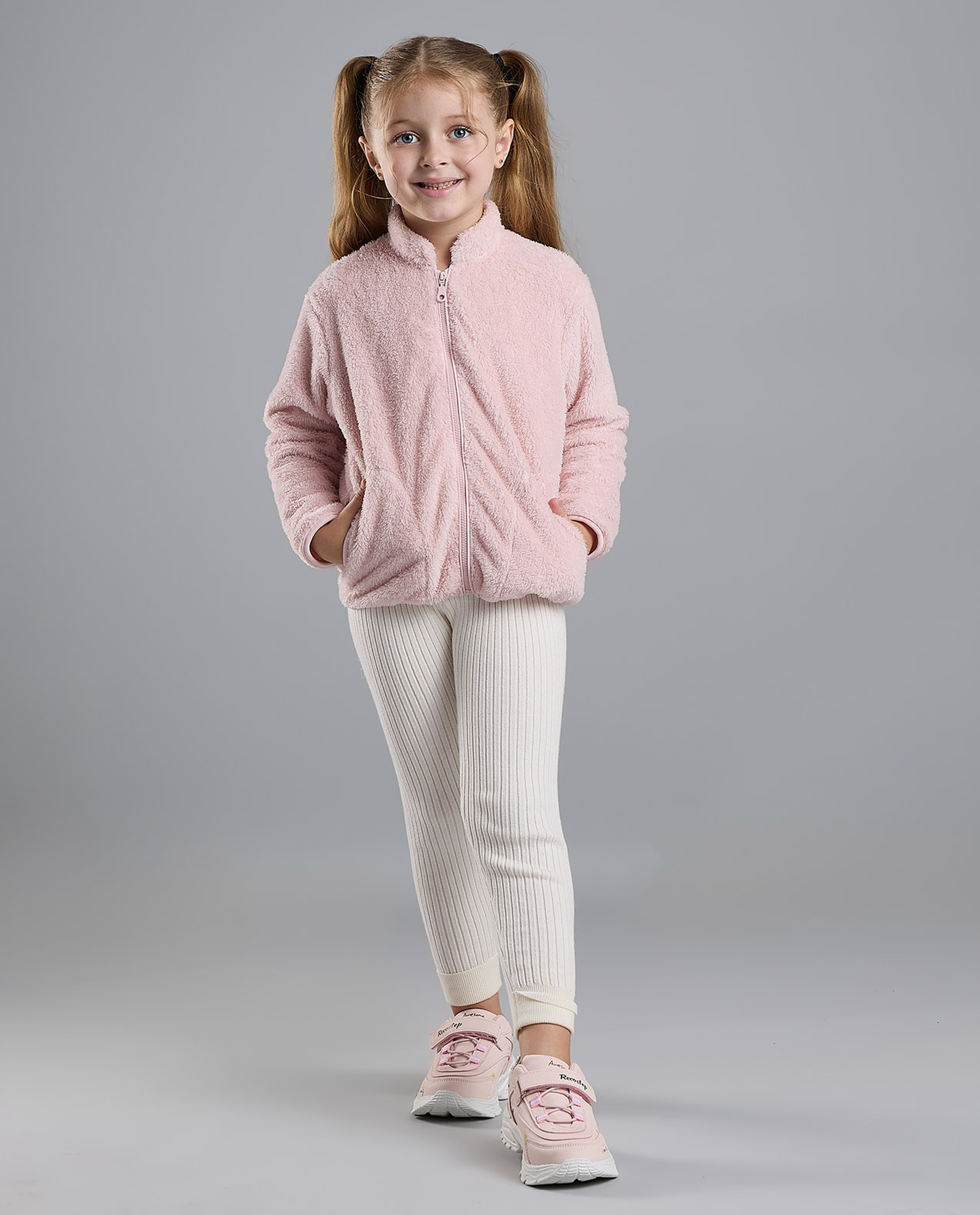 Ribbed Leggings with Elastic Waist