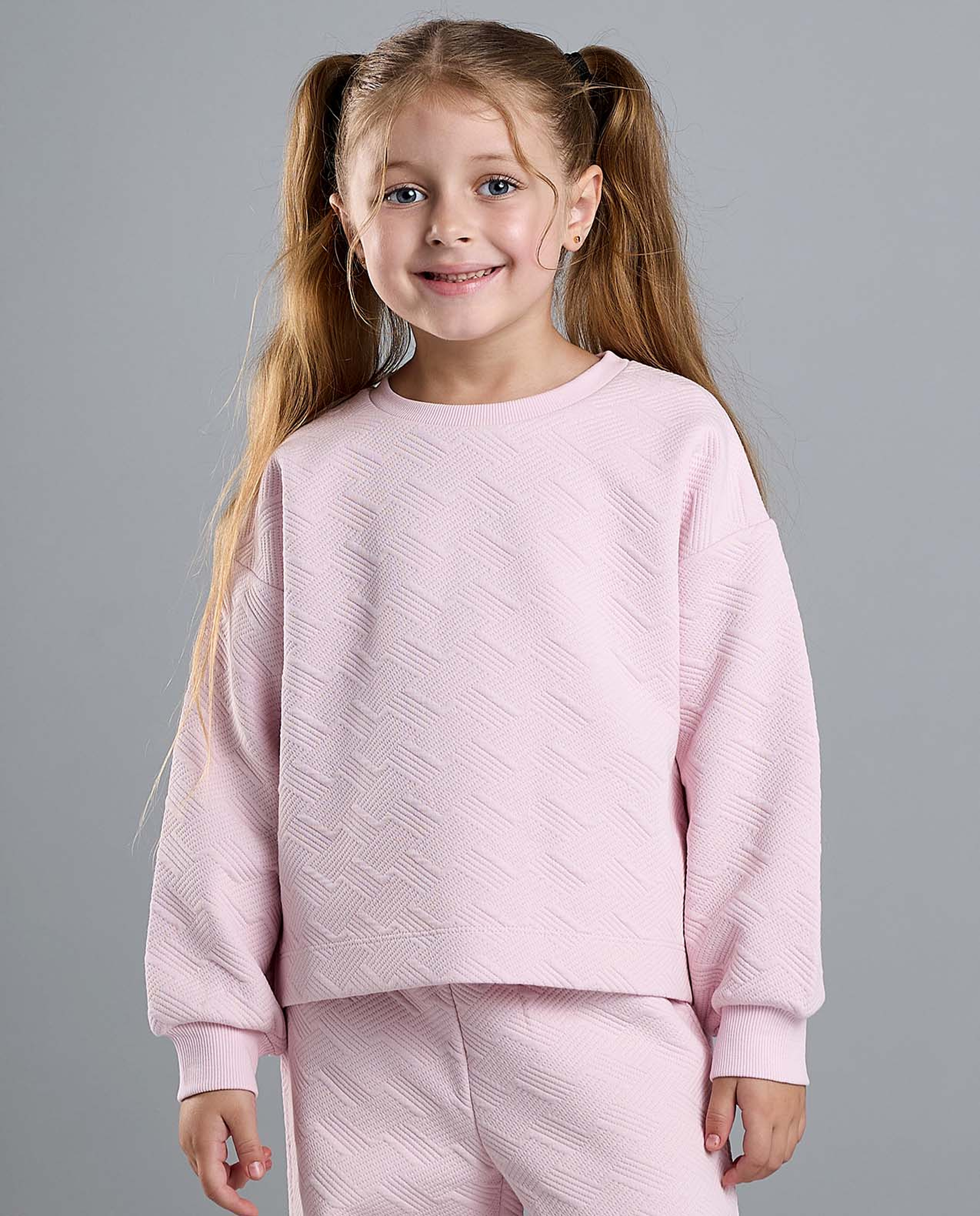 Textured Sweatsuit Set