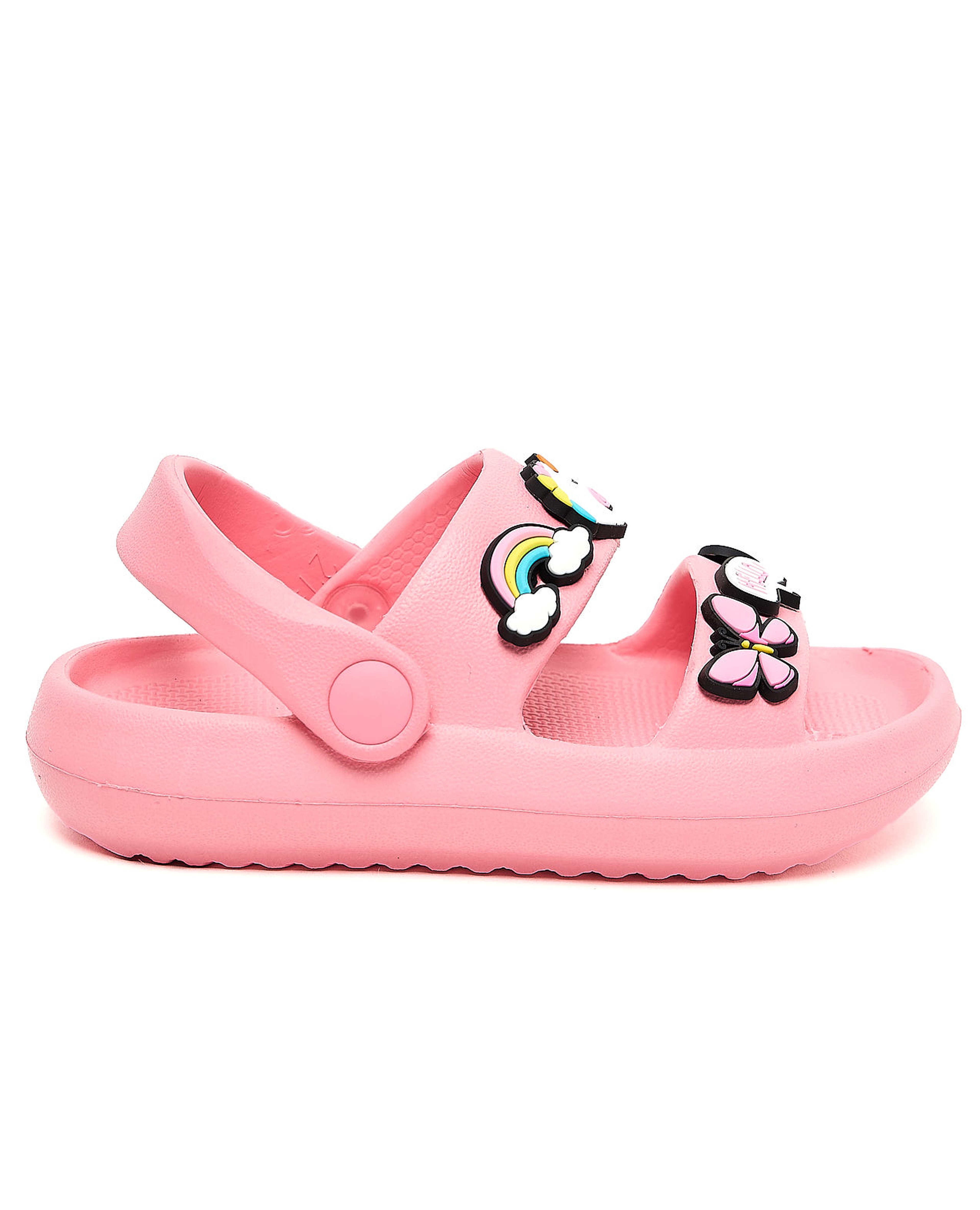 صندل بحزام خلفي مزين بجيببتز