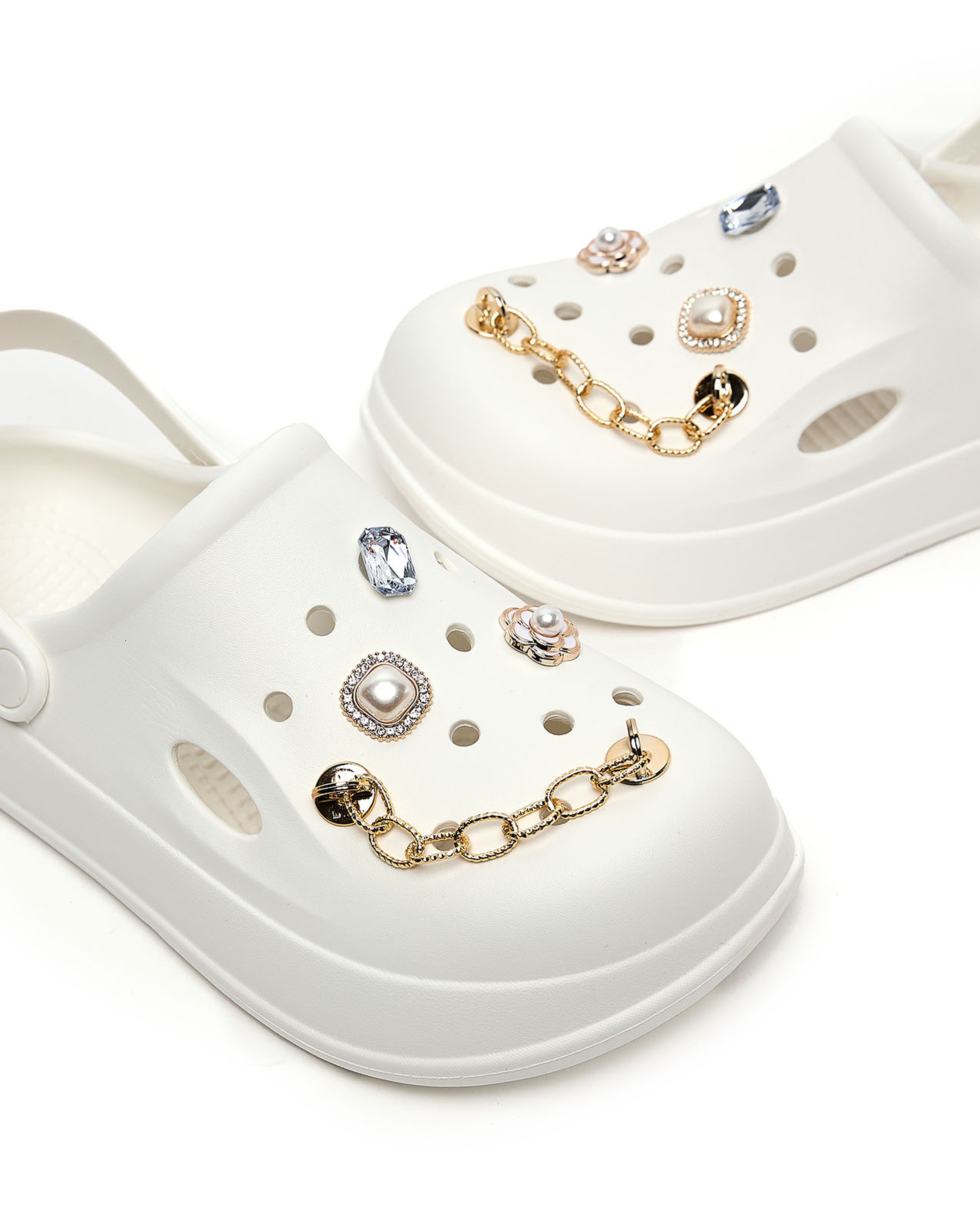 Embellished Slingback Clogs