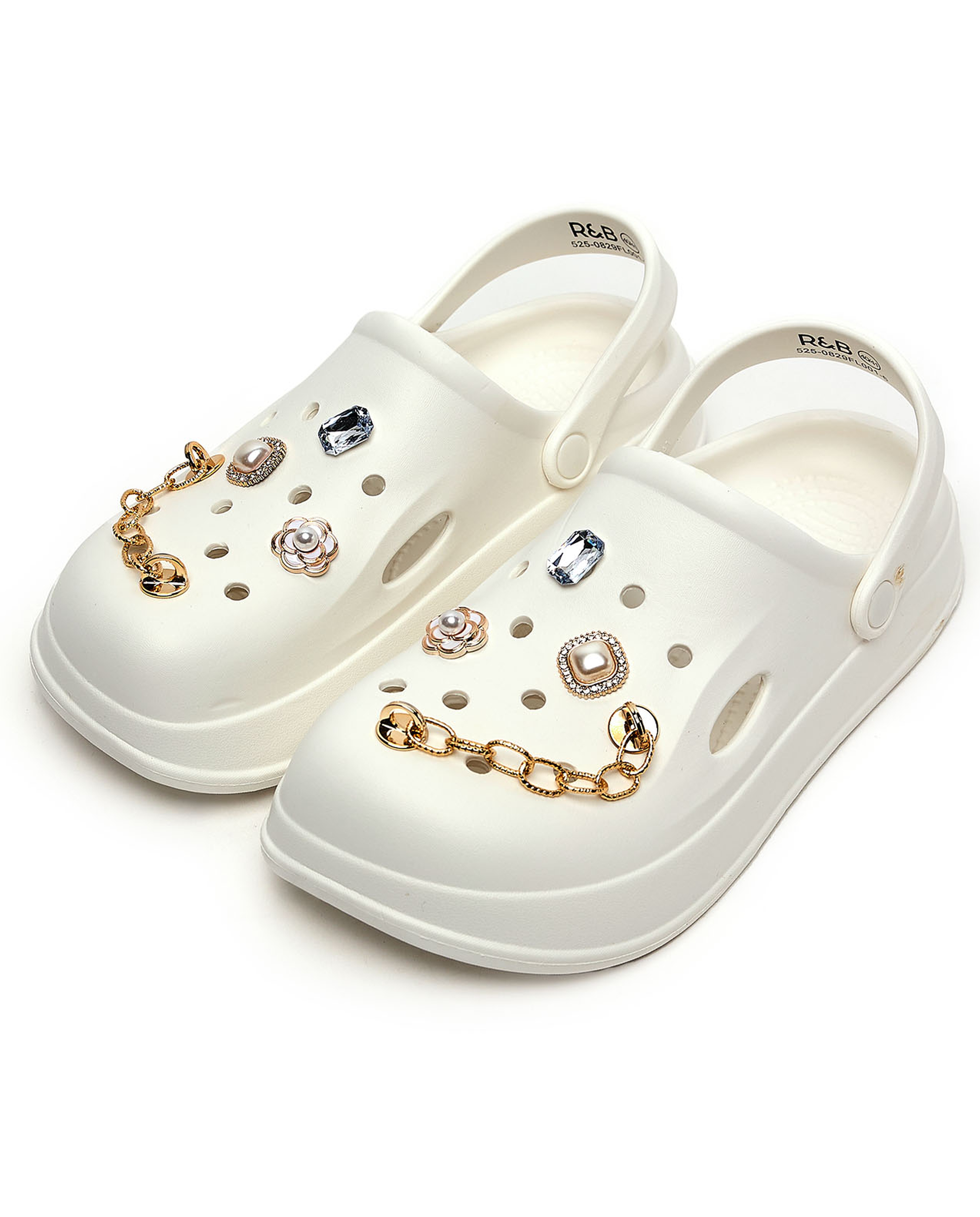 Embellished Slingback Clogs