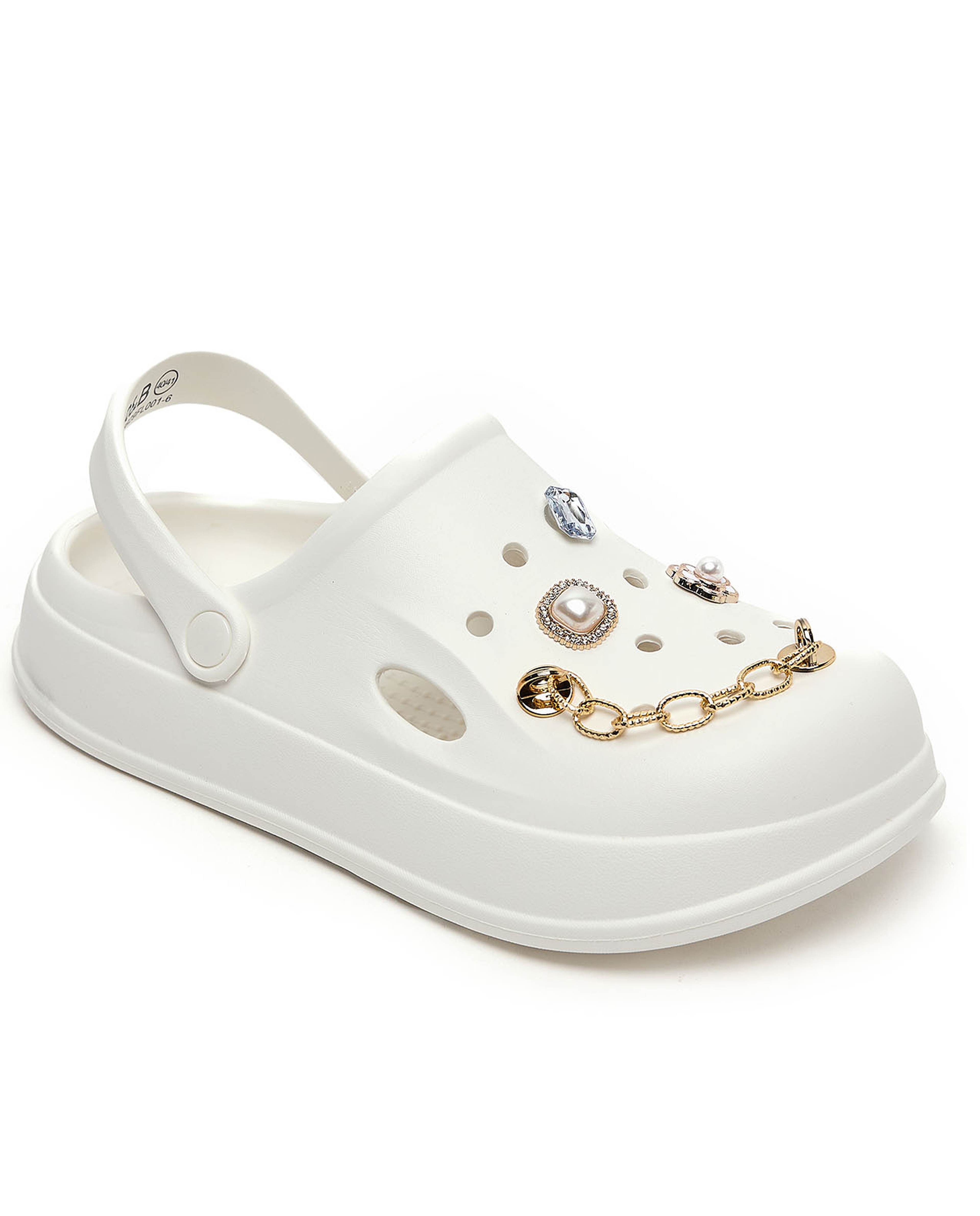Embellished Slingback Clogs