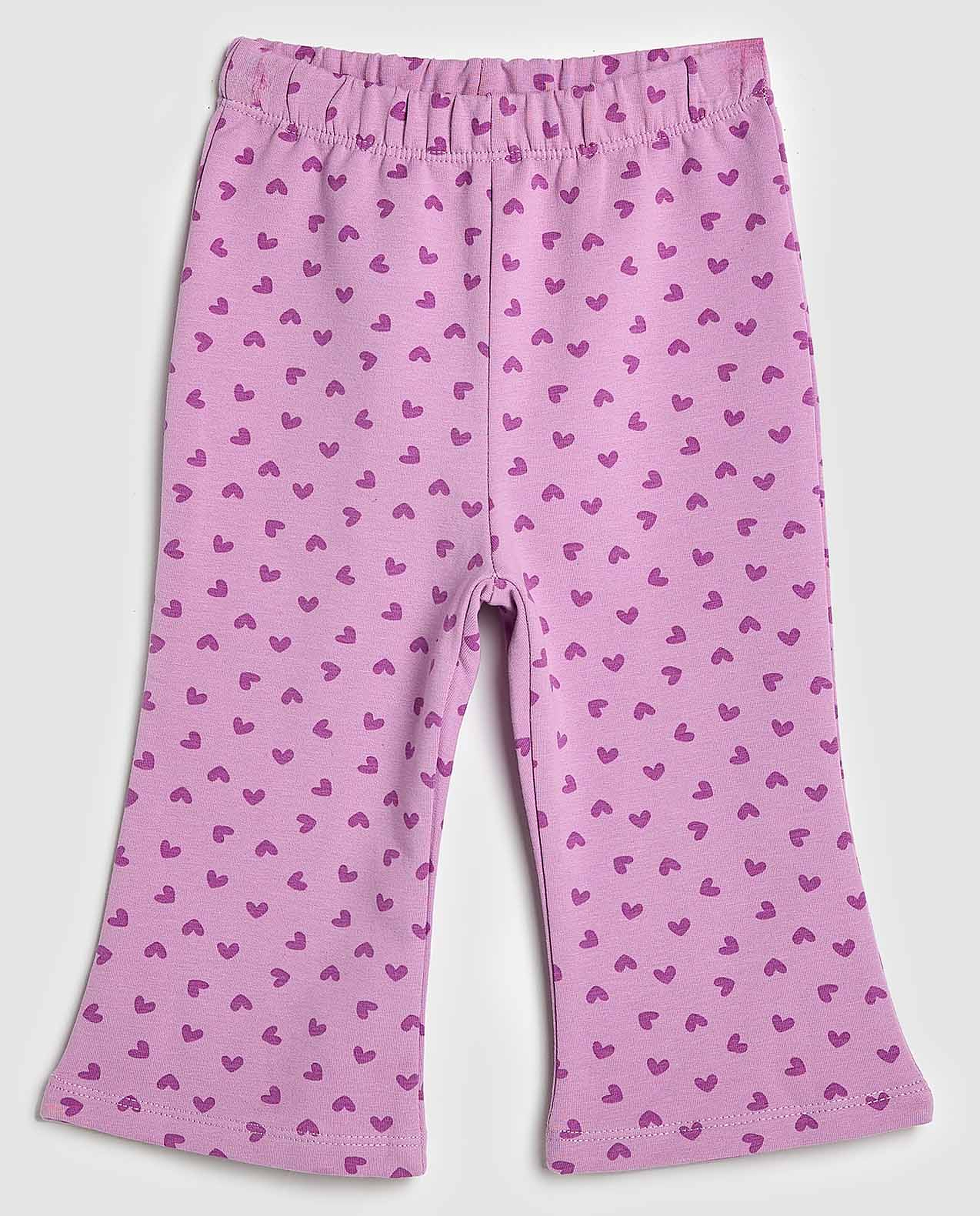 Printed Flared Leggings with Elastic Waist