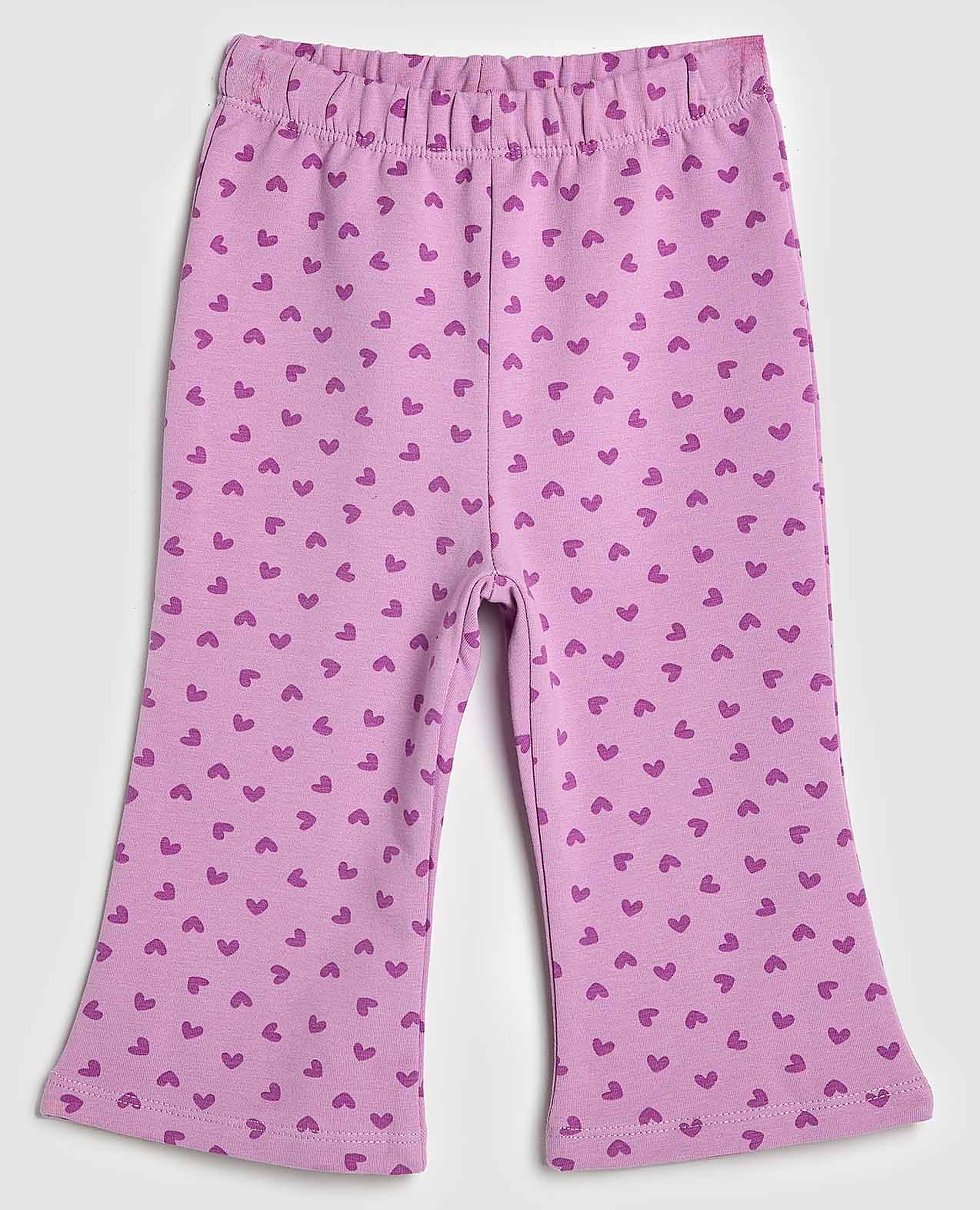 Printed Flared Leggings with Elastic Waist