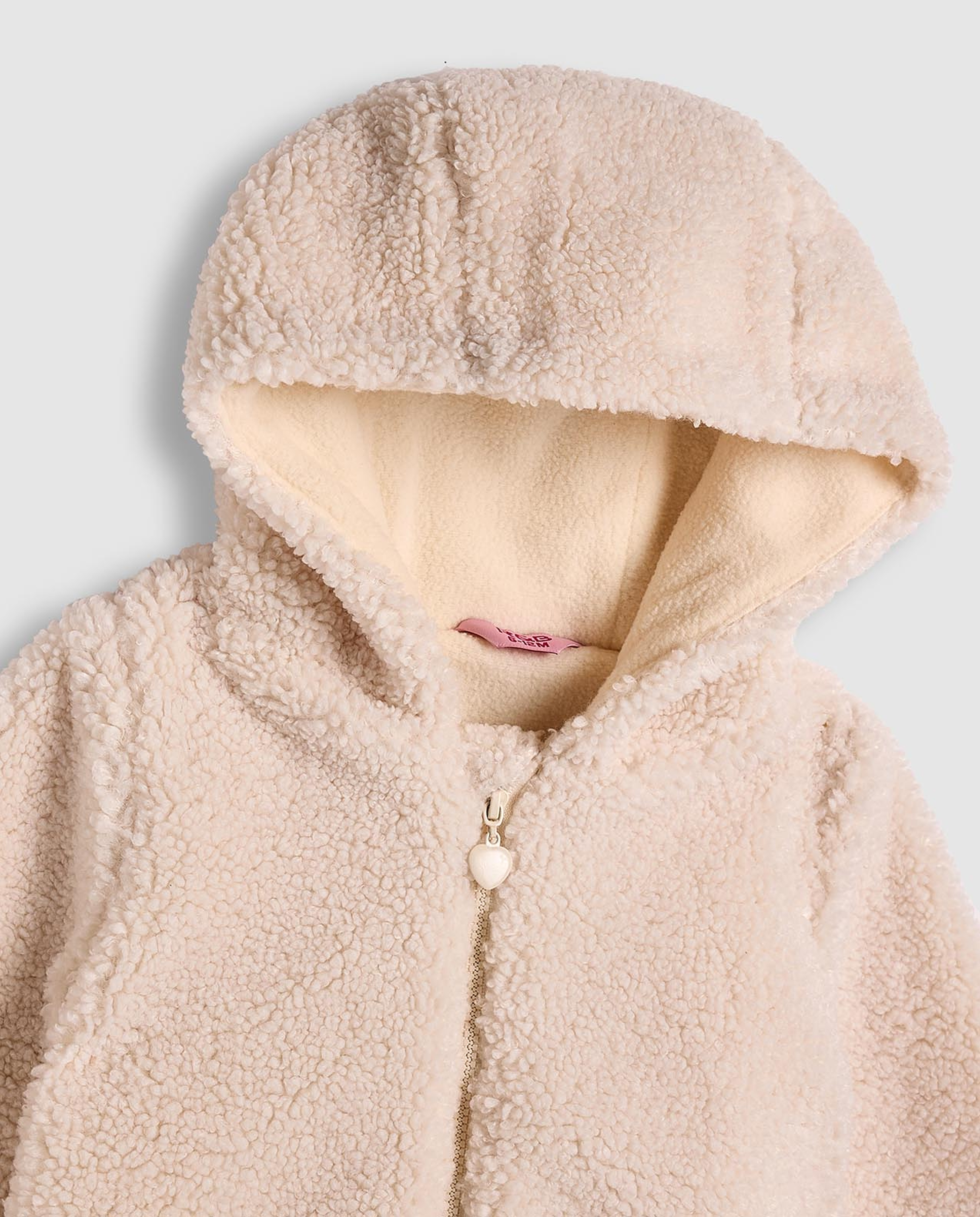 Sherpa Jacket with Zipper Closure