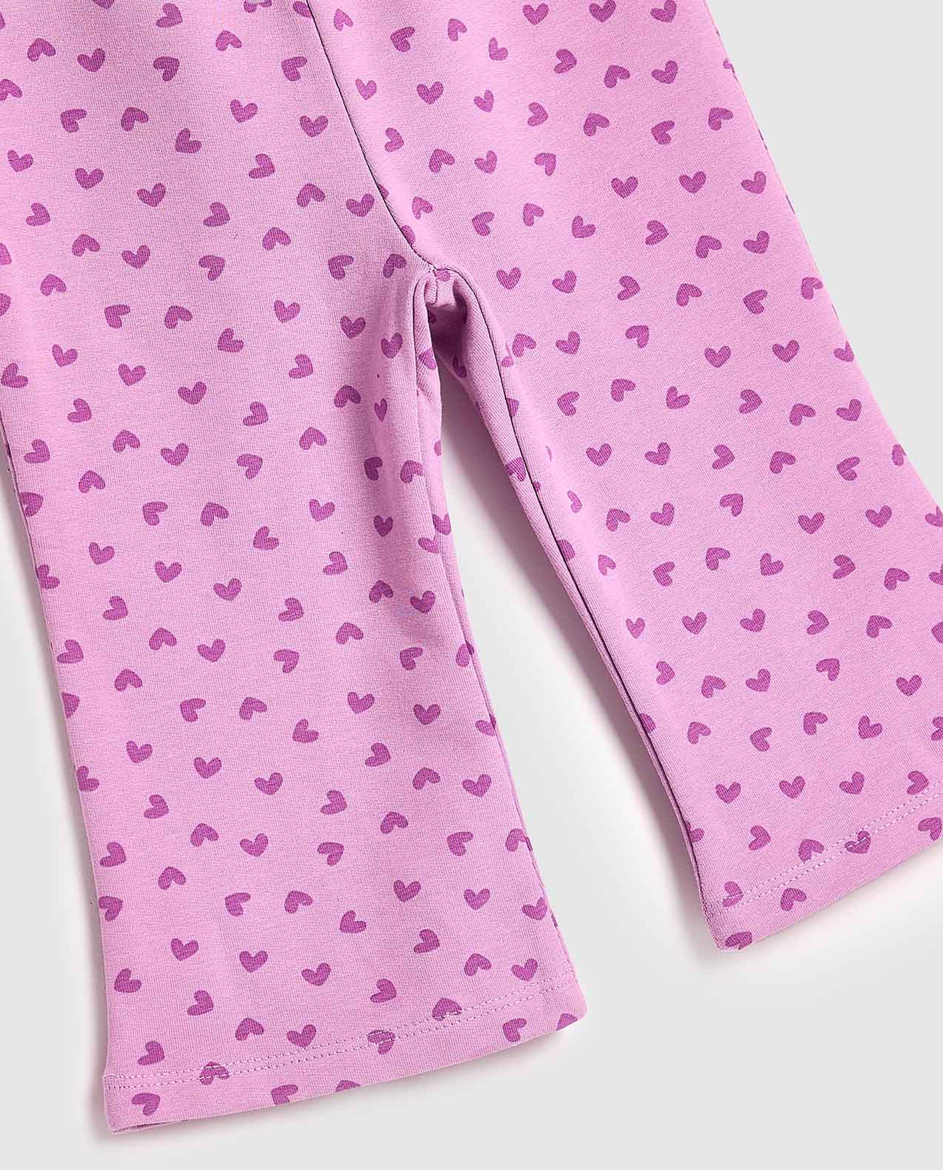 Printed Flared Leggings with Elastic Waist