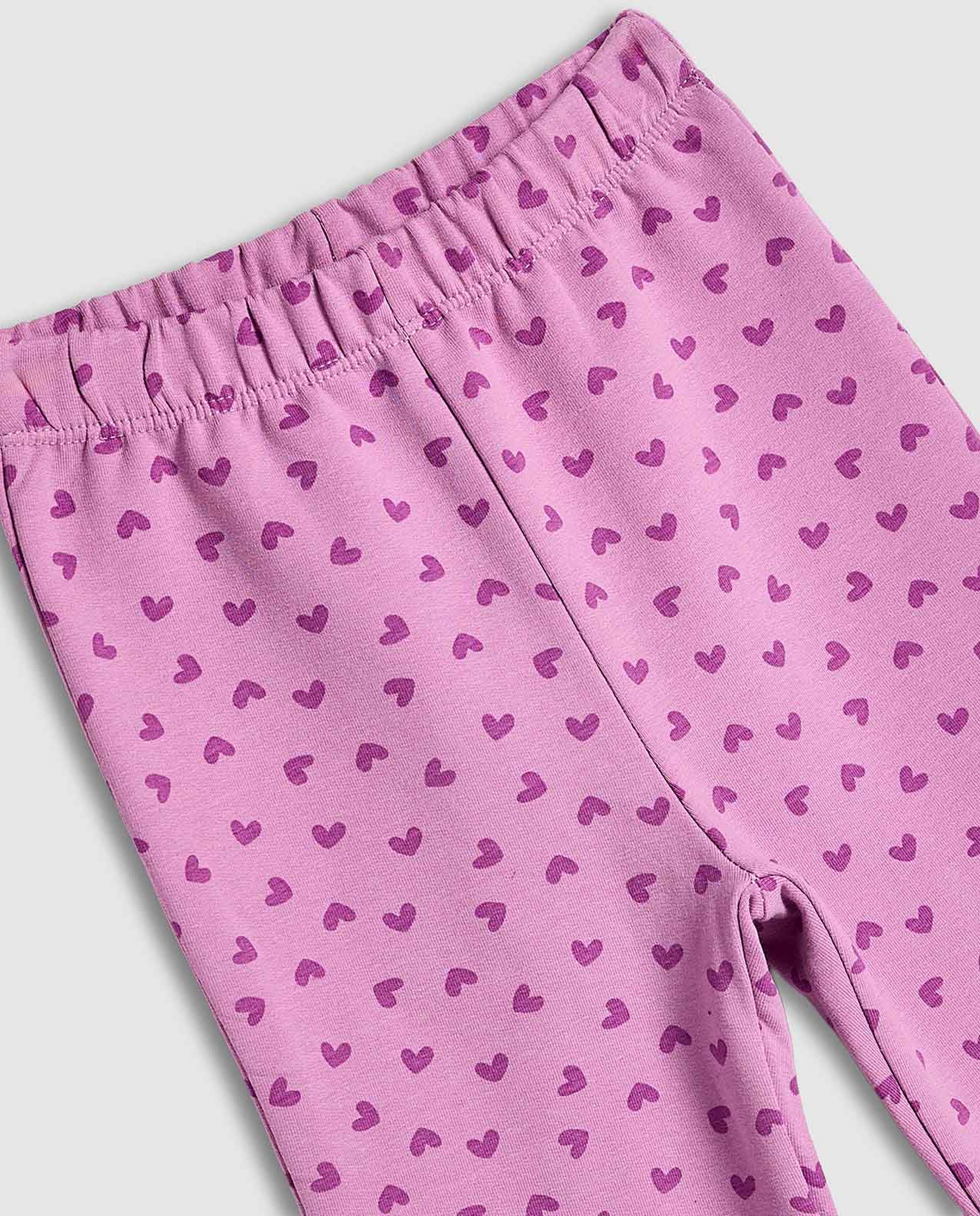 Printed Flared Leggings with Elastic Waist