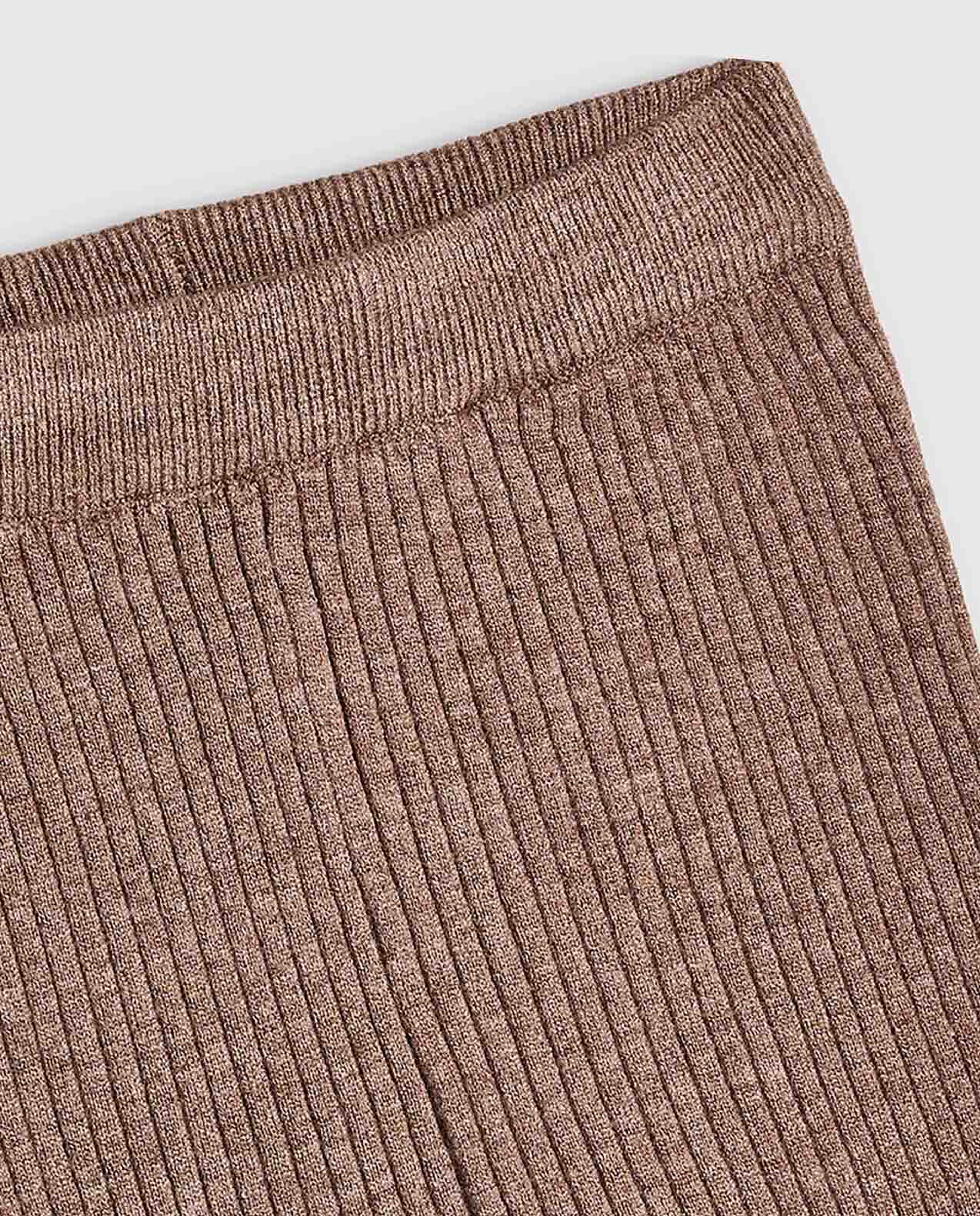 Ribbed Pants with Elastic Waist