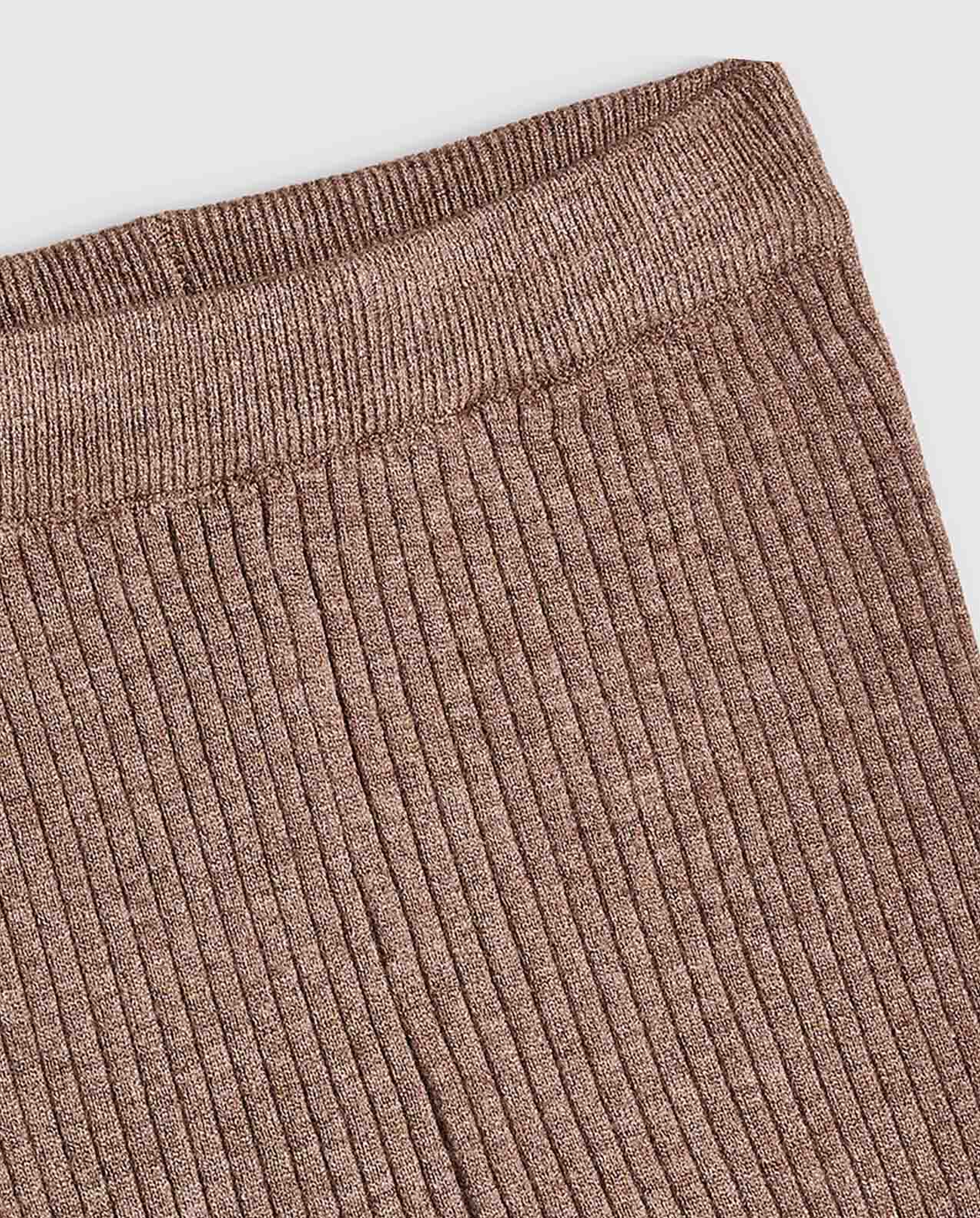 Ribbed Pants with Elastic Waist