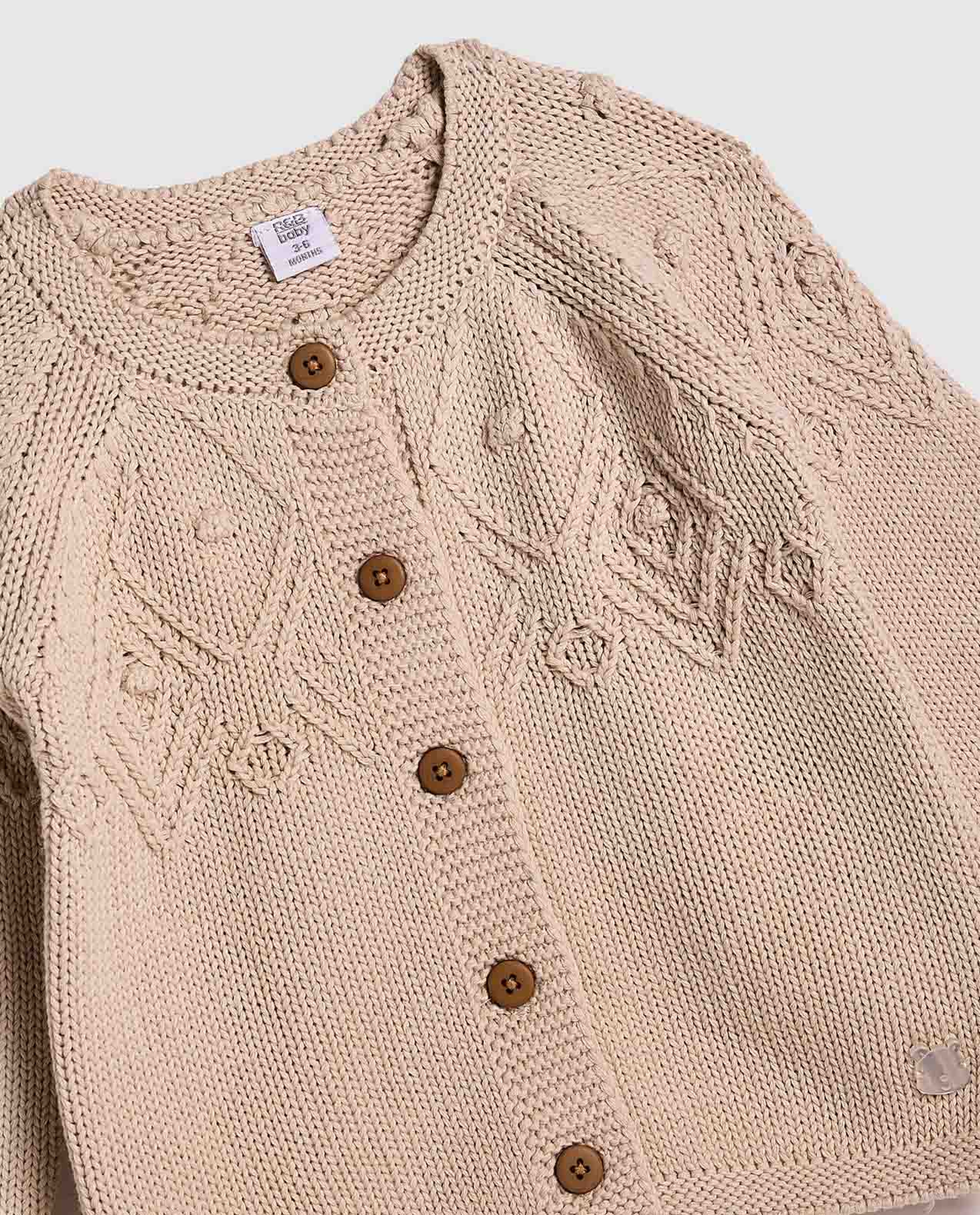 Knitted Cardigan with Button Closure