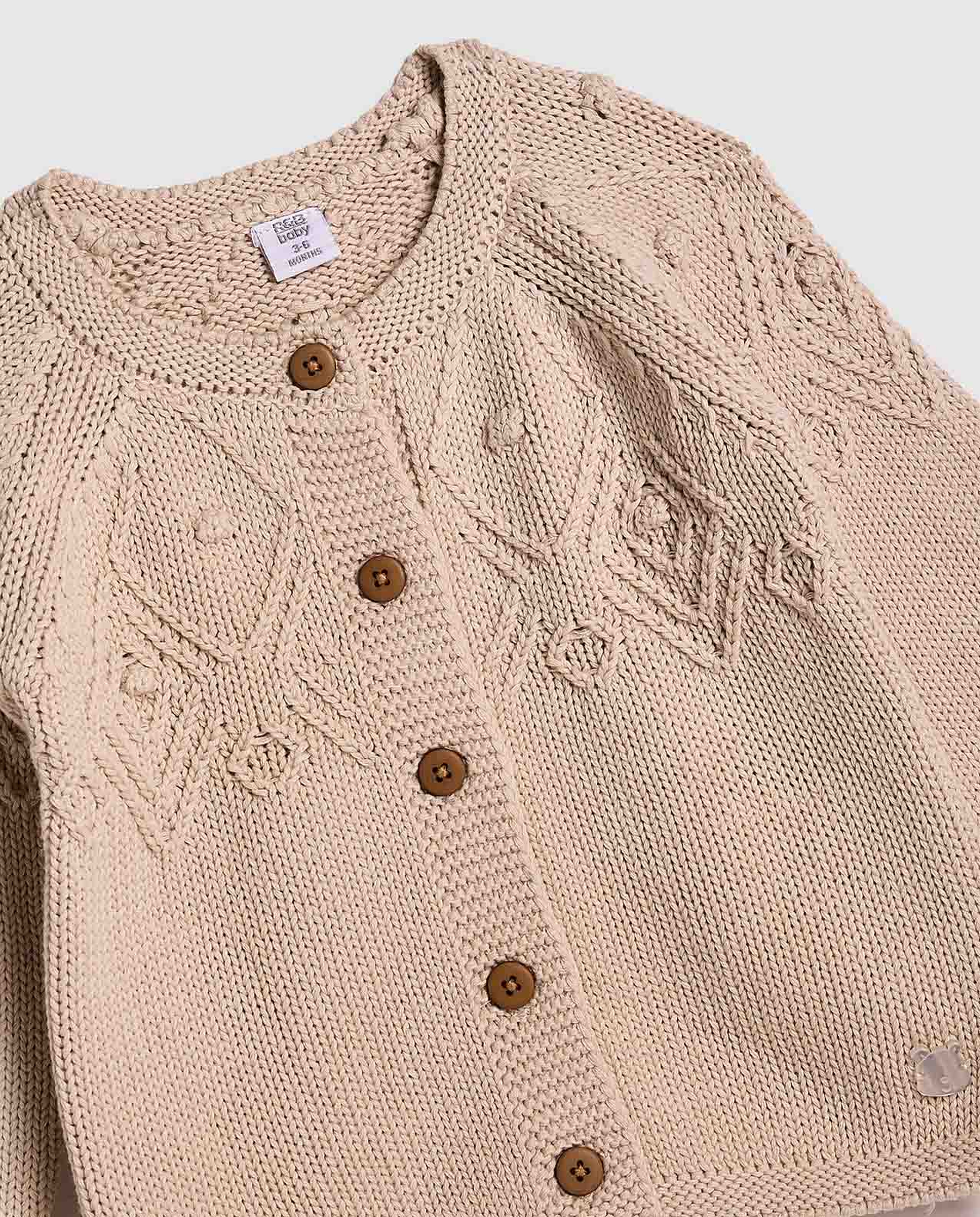 Knitted Cardigan with Button Closure