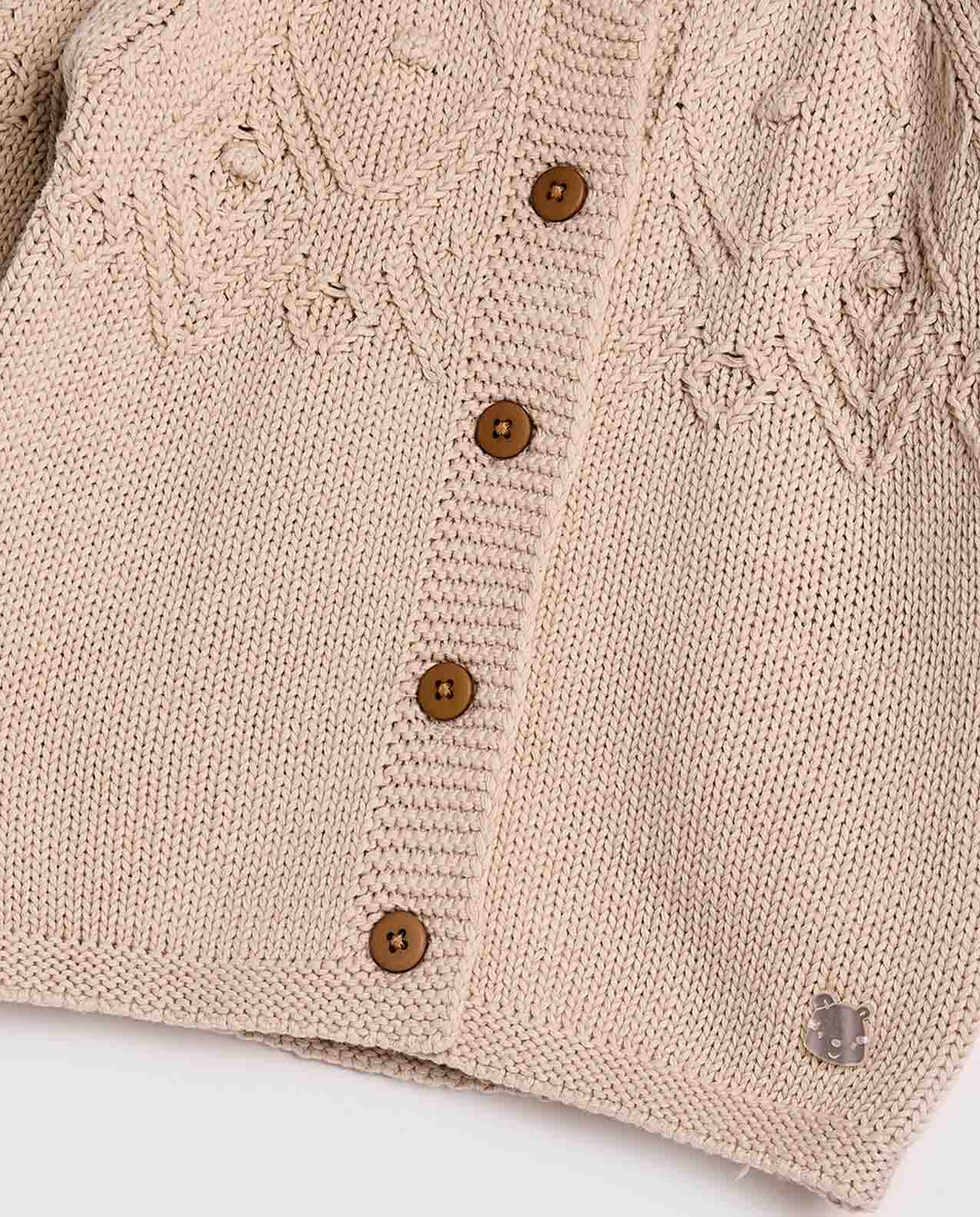 Knitted Cardigan with Button Closure