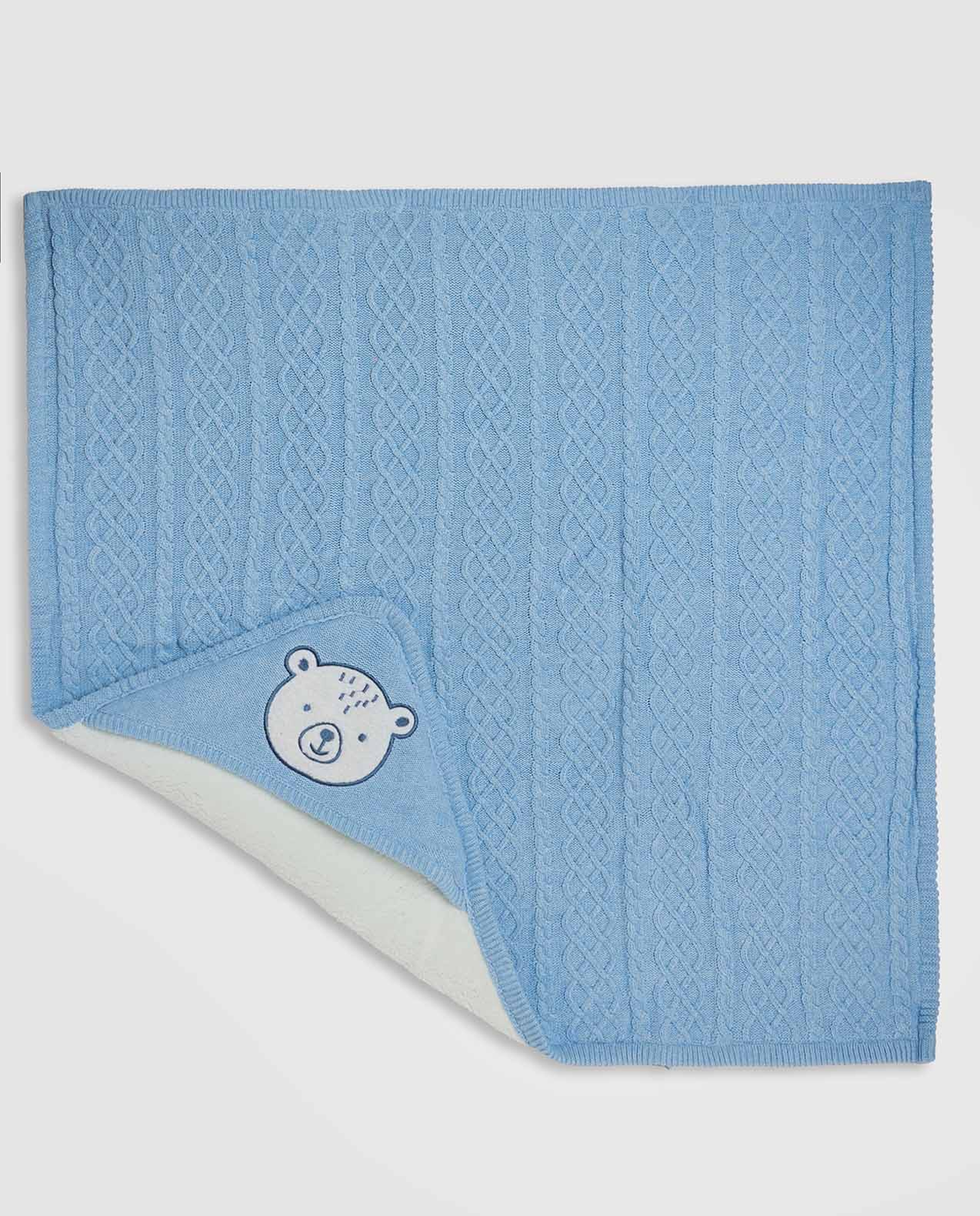 Newborn Embroidered Hooded Wrap/ Blanket