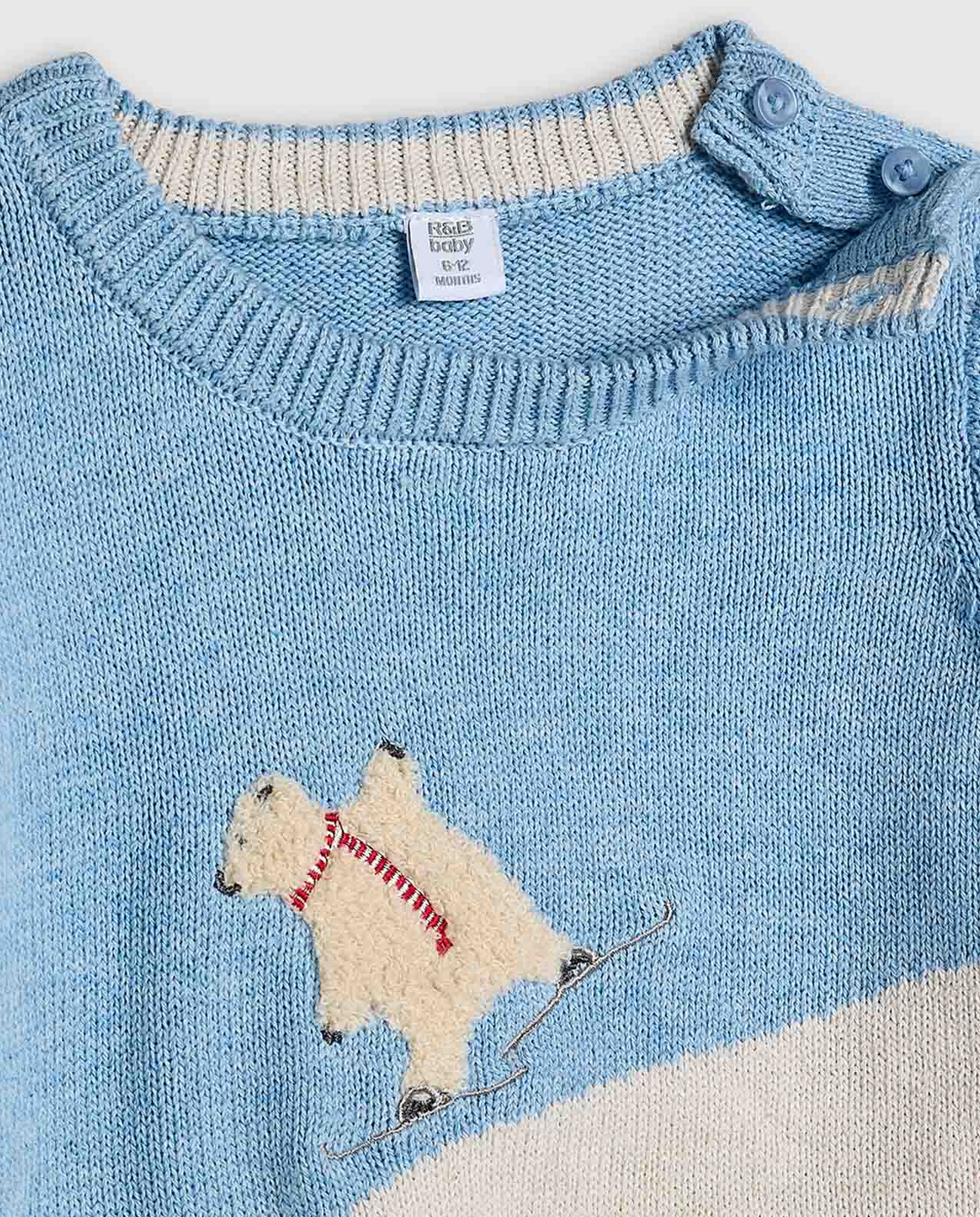 Color Block Knitted Clothing Set