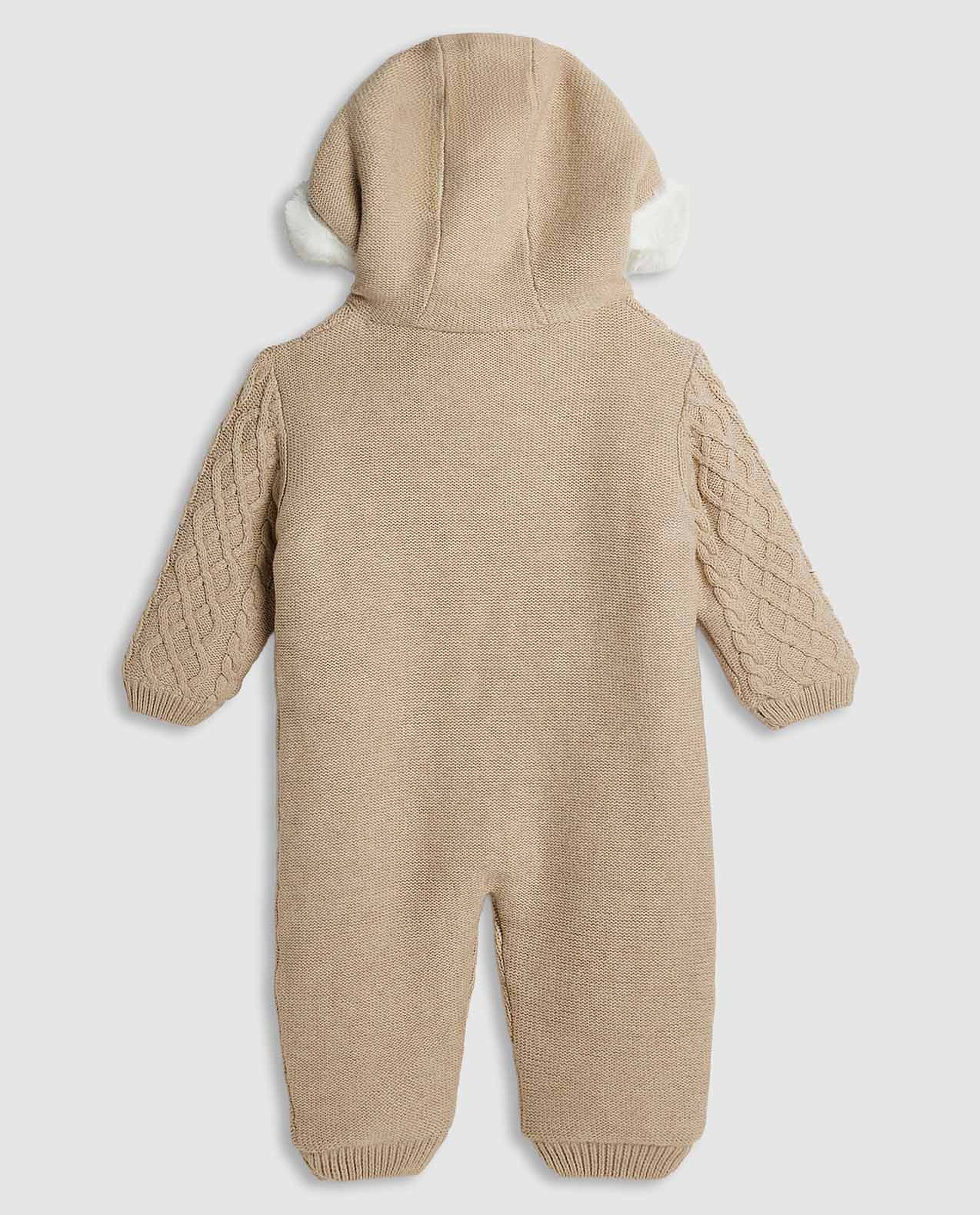 Knitted Hooded Sleepsuit