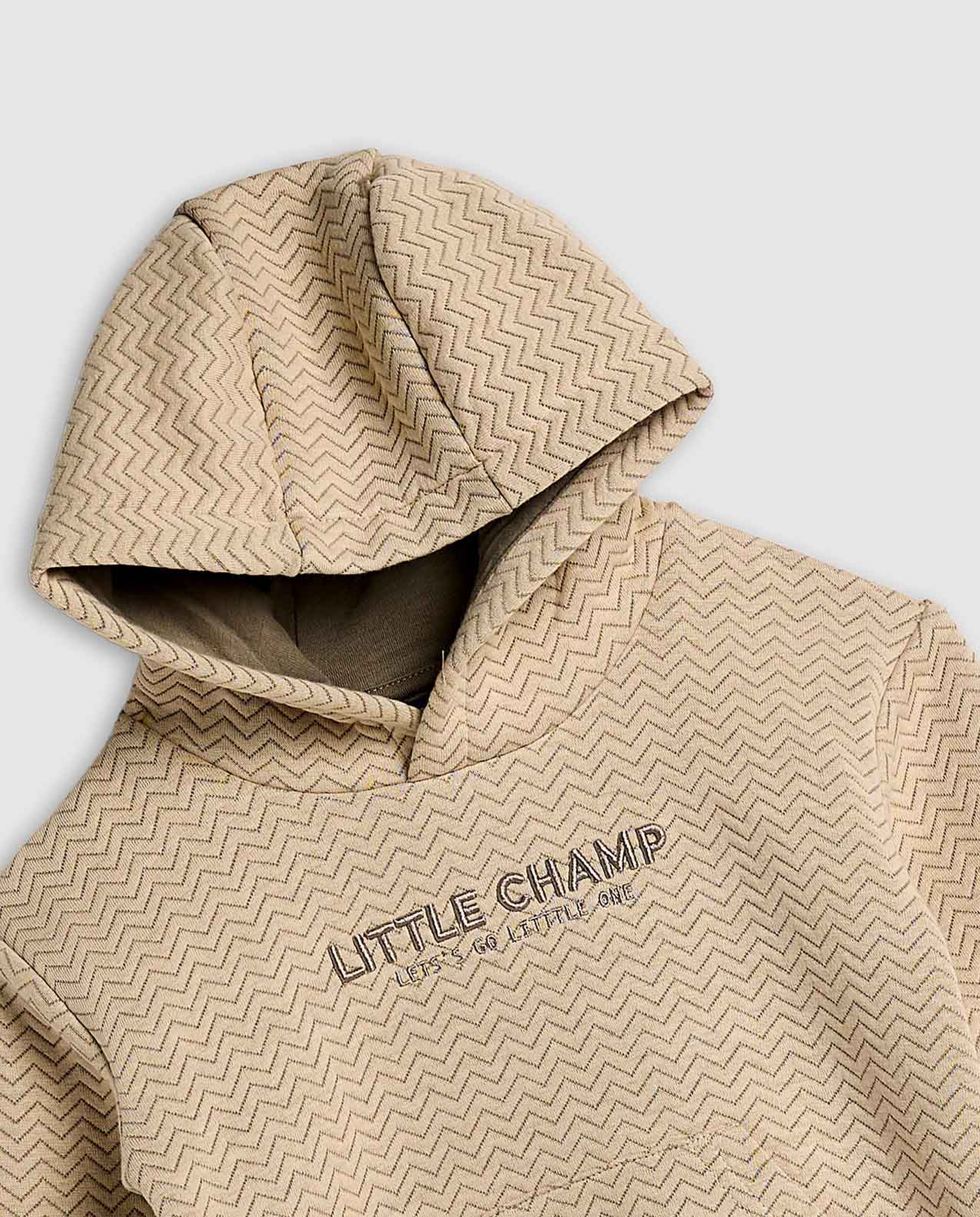 Patterned Hooded Clothing Set