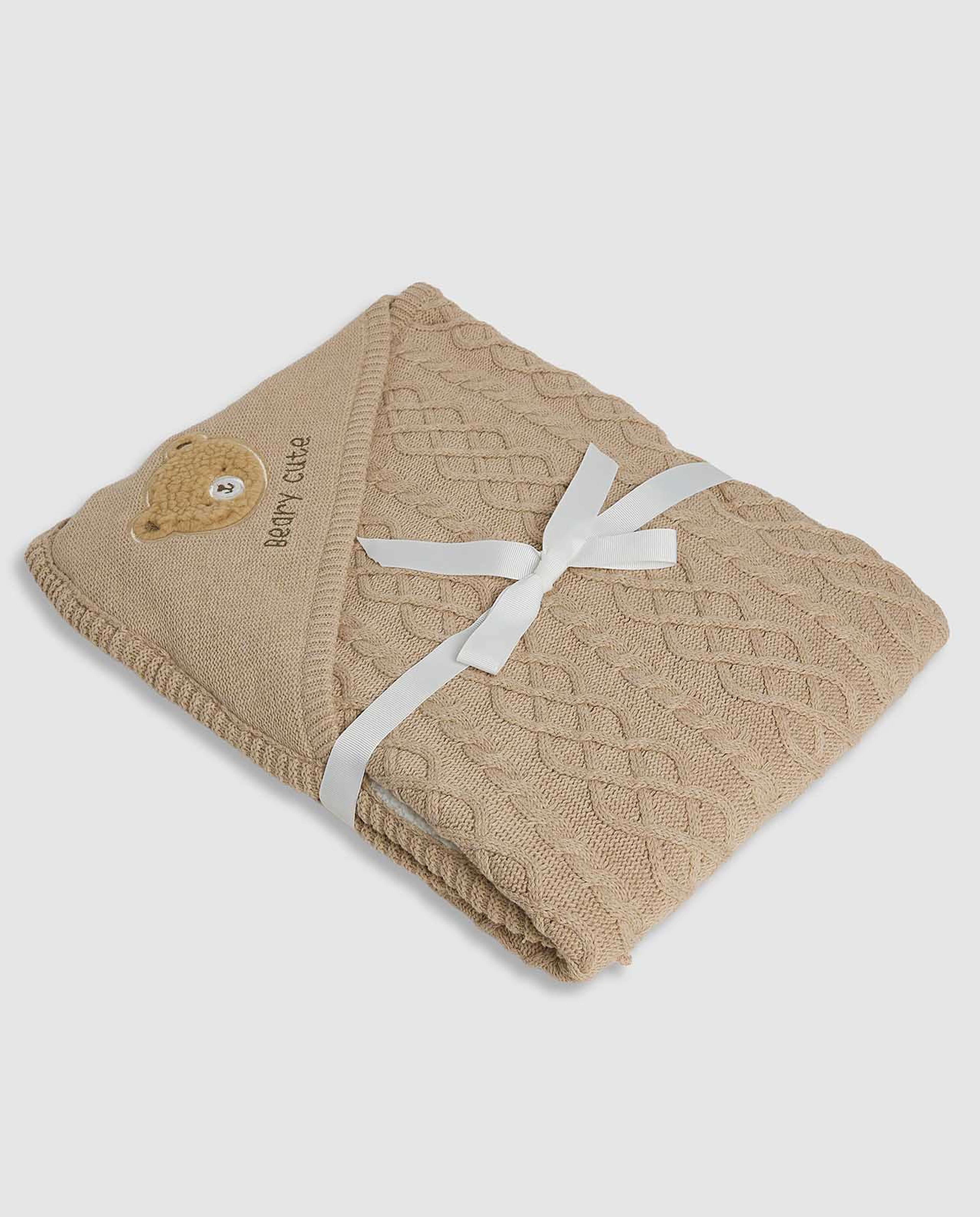 Newborn Embroidered Hooded Wrap/ Blanket