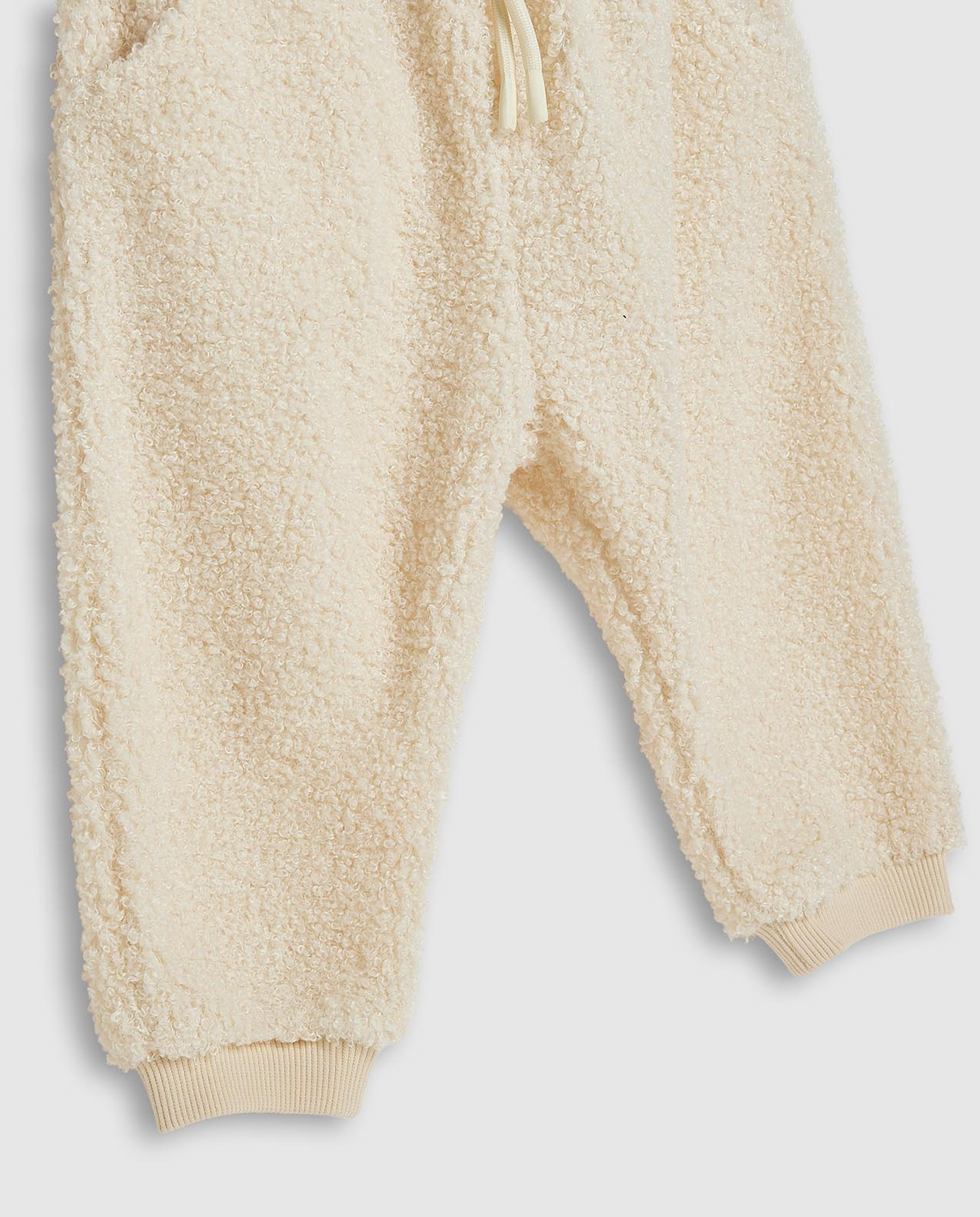 Textured Hooded Clothing Set