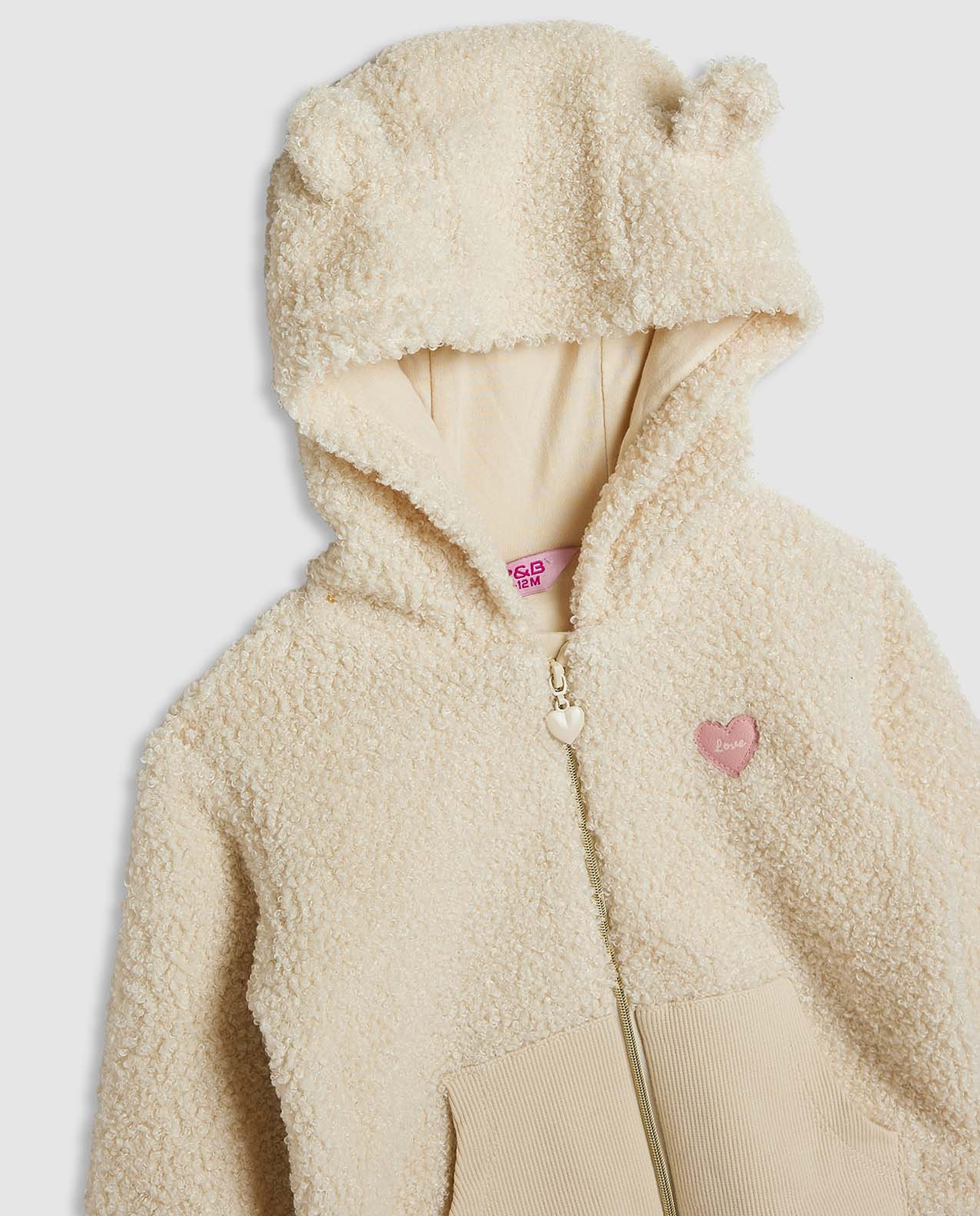 Textured Hooded Clothing Set