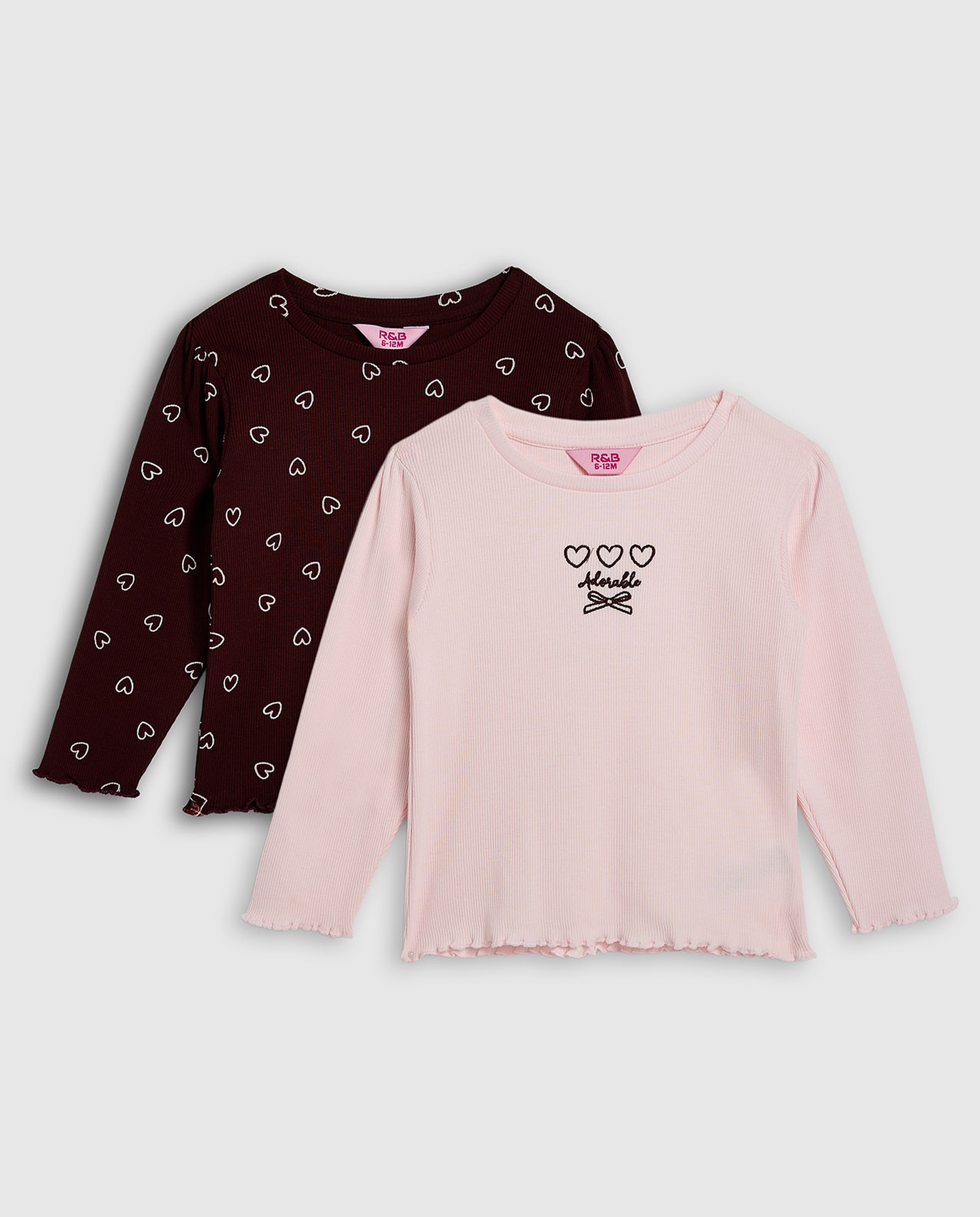 2 Pack Tops with Long Sleeves