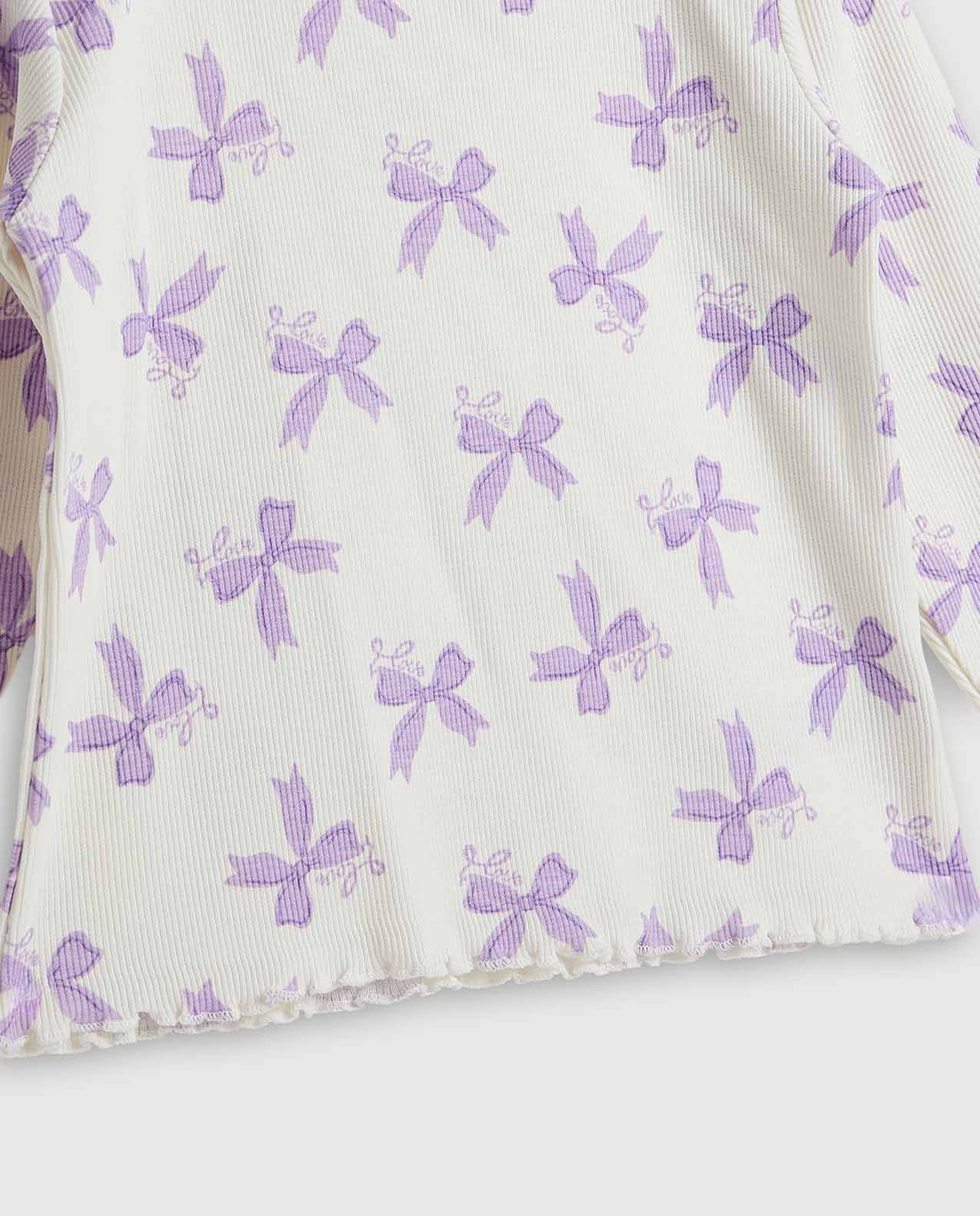 2 Pack Printed Tops with Long Sleeves