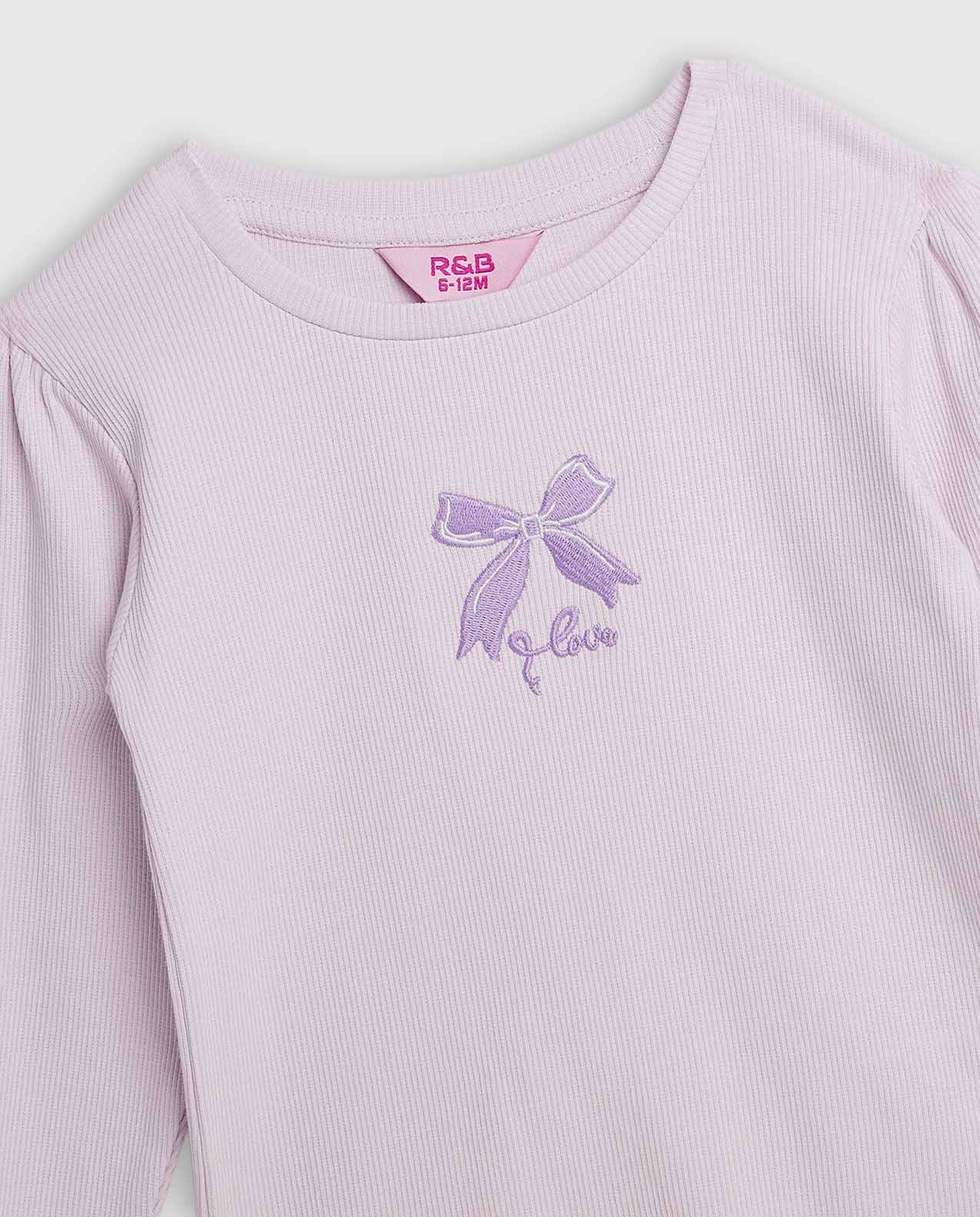 2 Pack Printed Tops with Long Sleeves