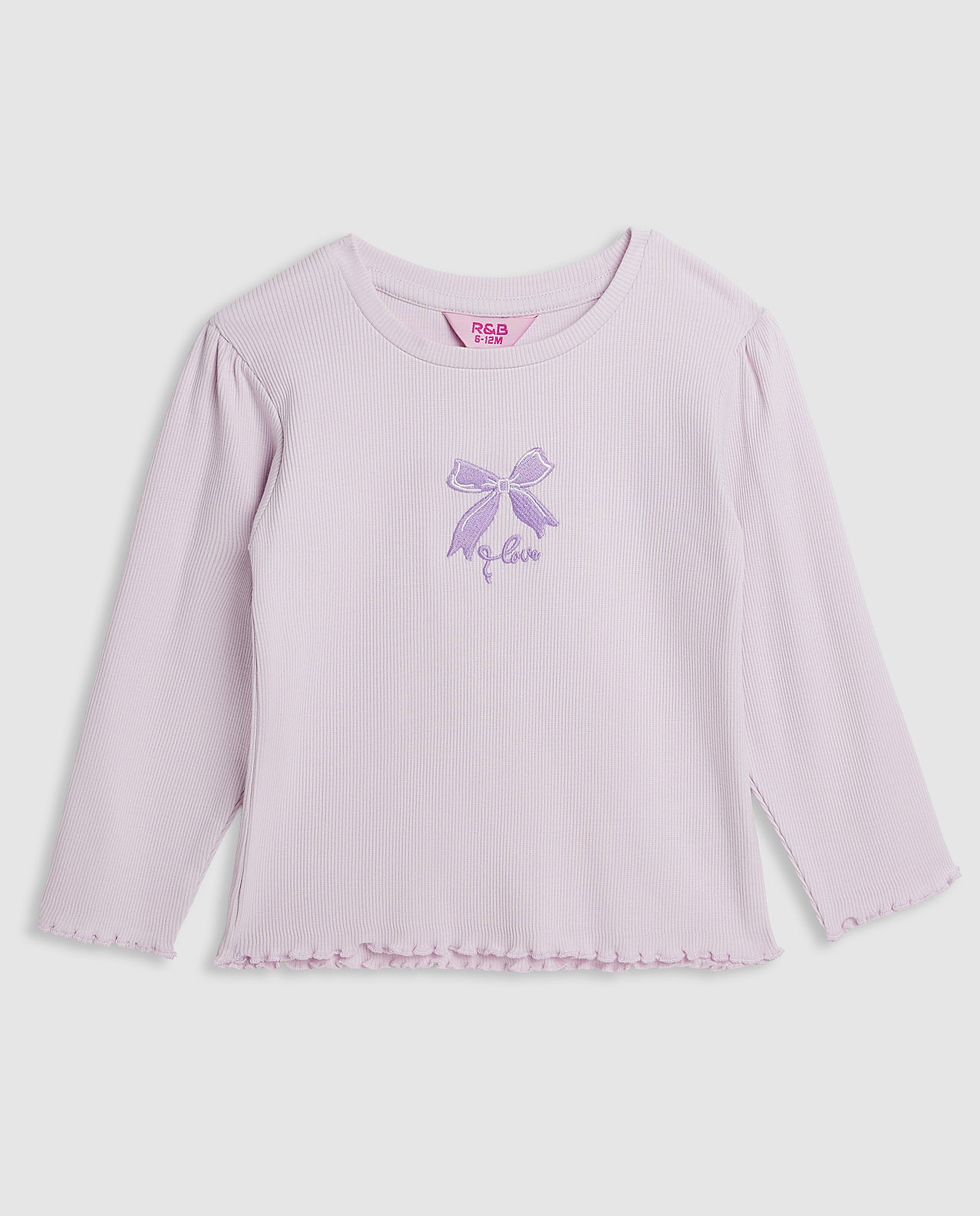 2 Pack Printed Tops with Long Sleeves