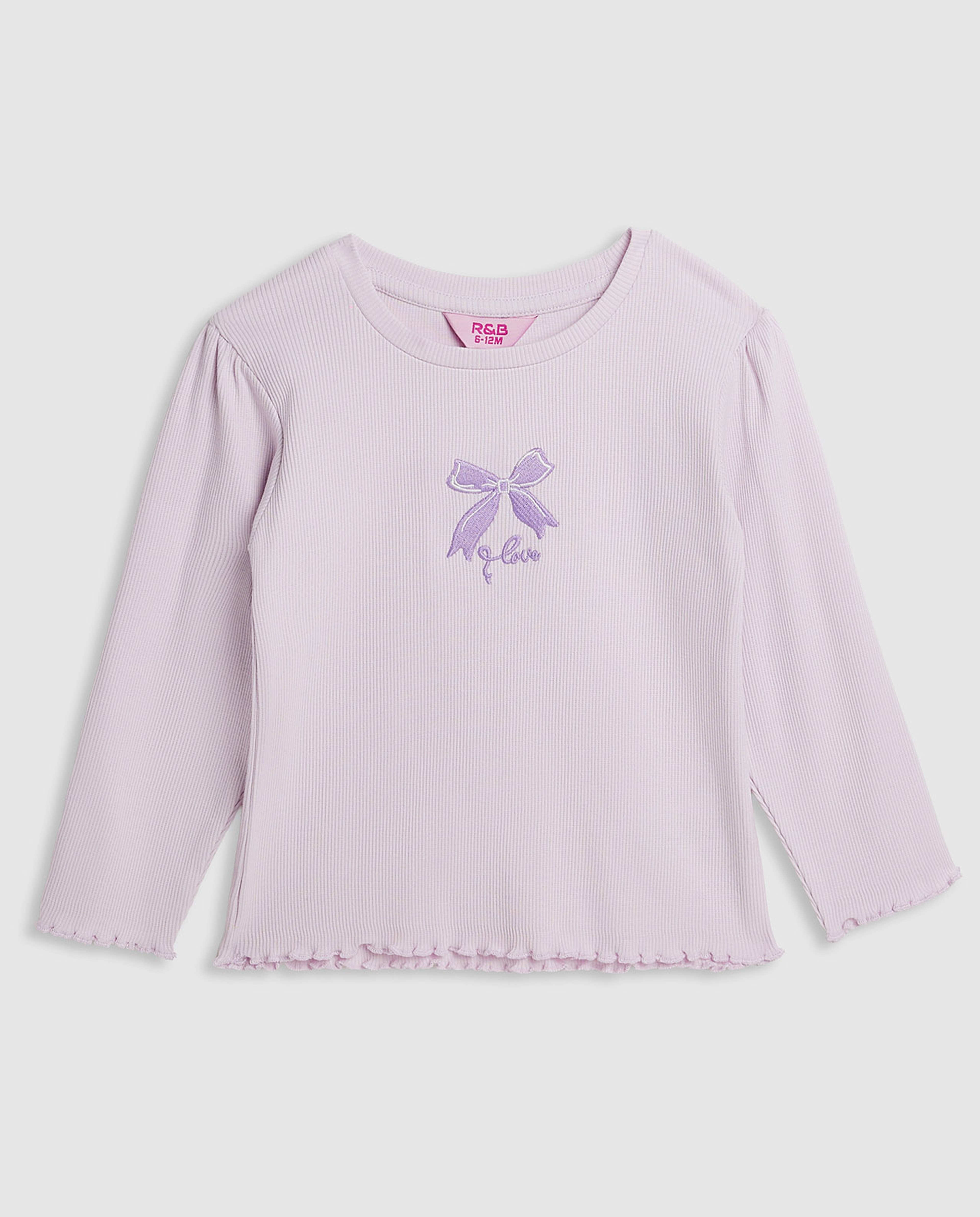 2 Pack Printed Tops with Long Sleeves