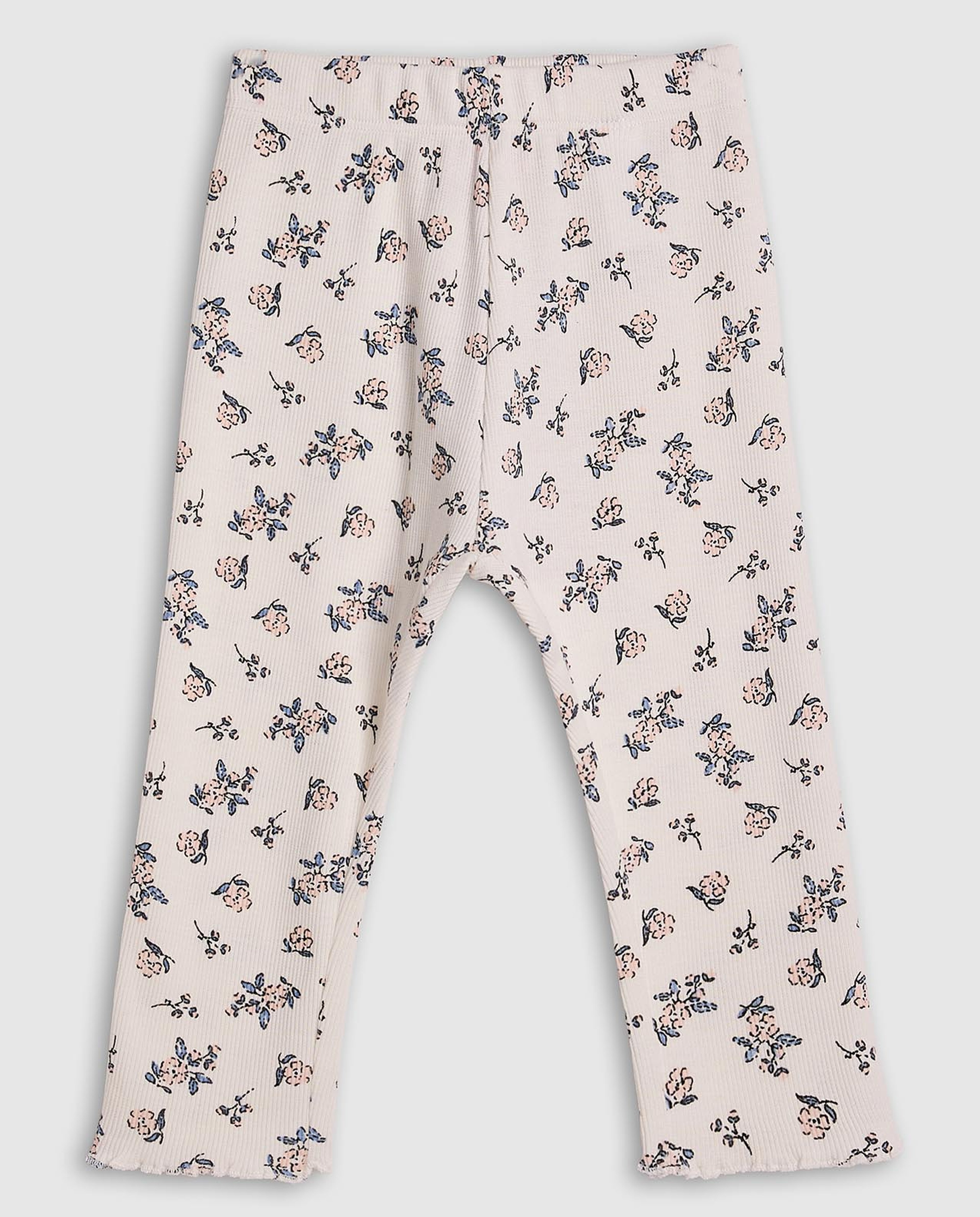 2 Pack Printed Leggings with Elastic Waist