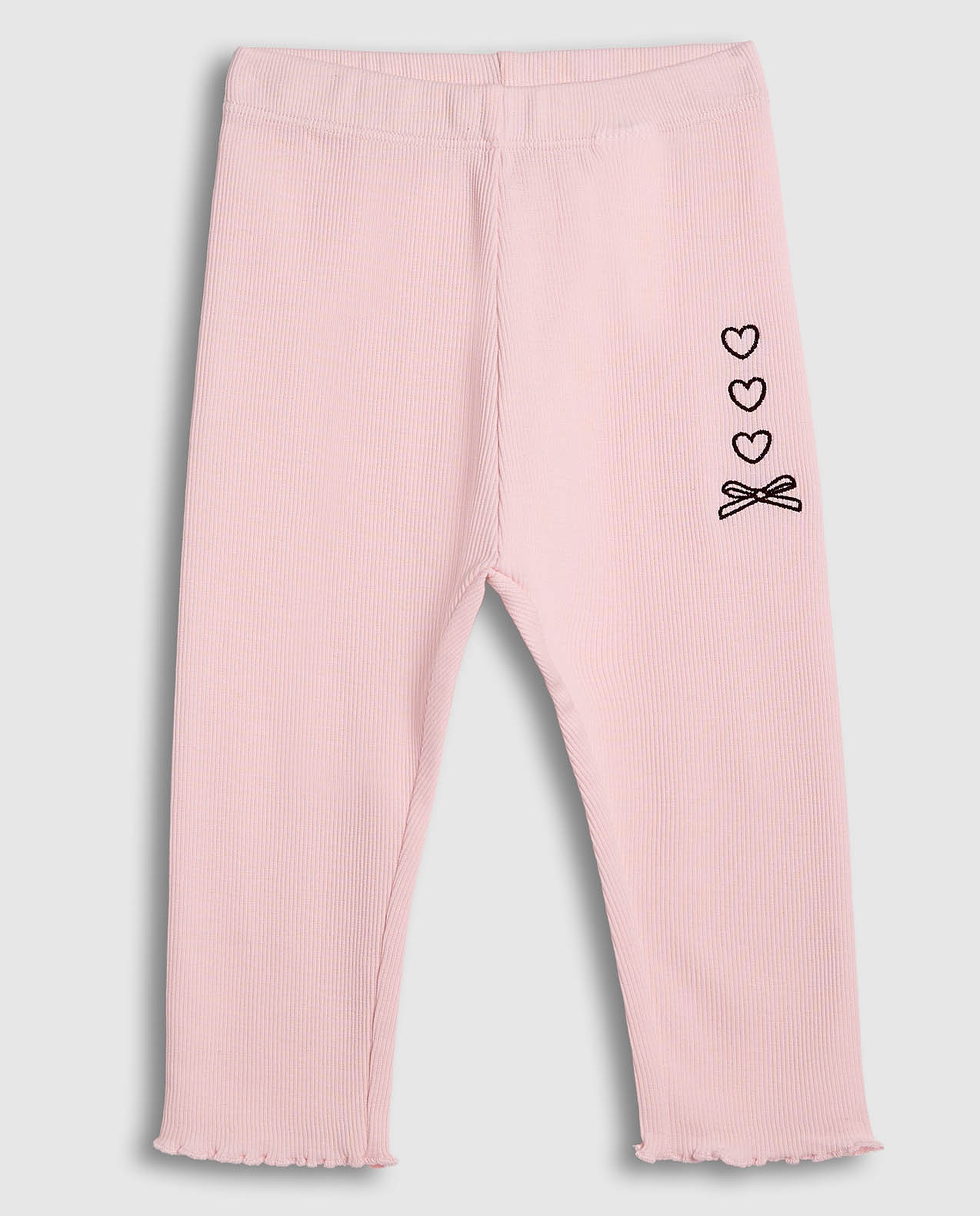 2 Pack Printed Leggings with Elastic Waist