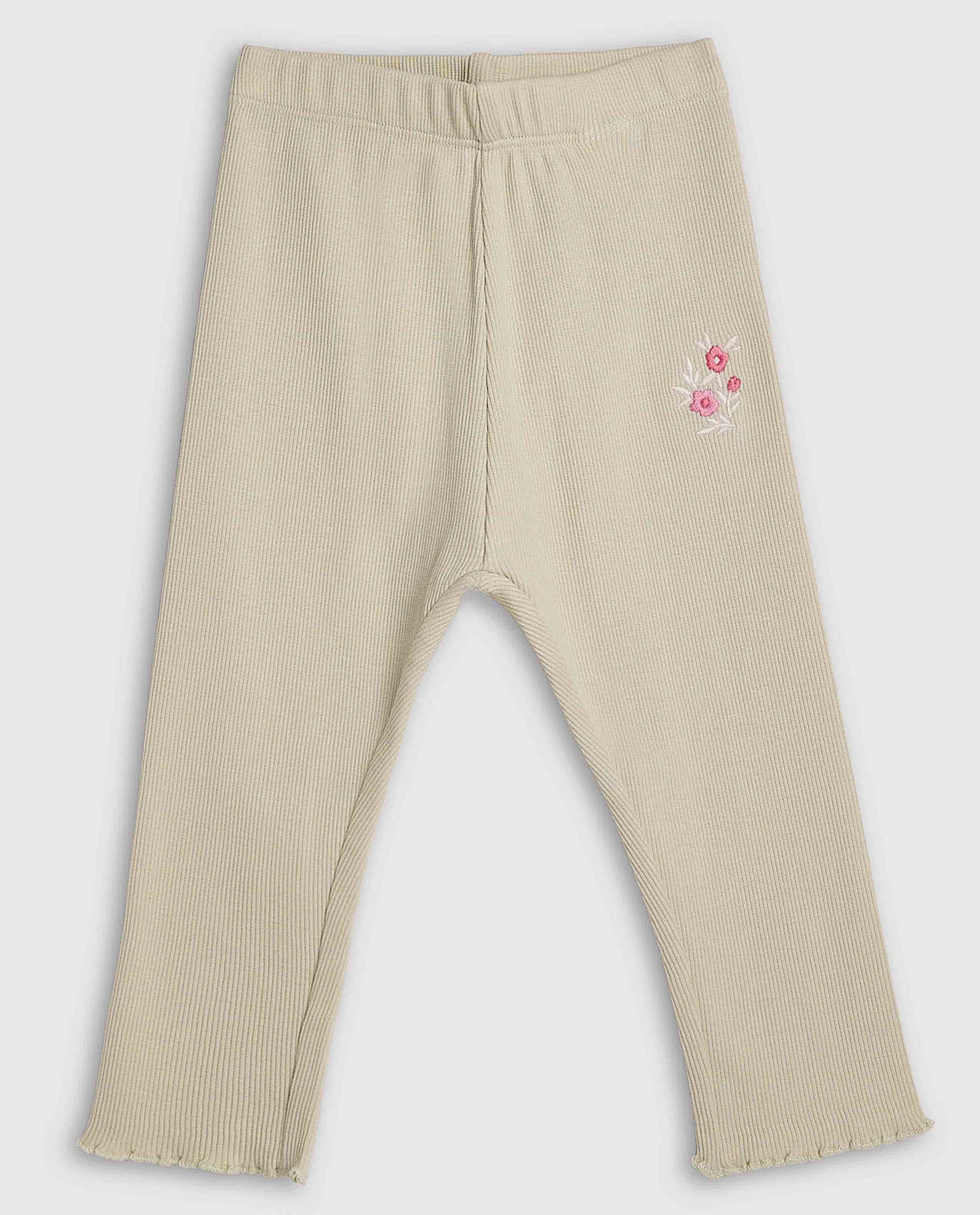 2 Pack Printed Leggings with Elastic Waist