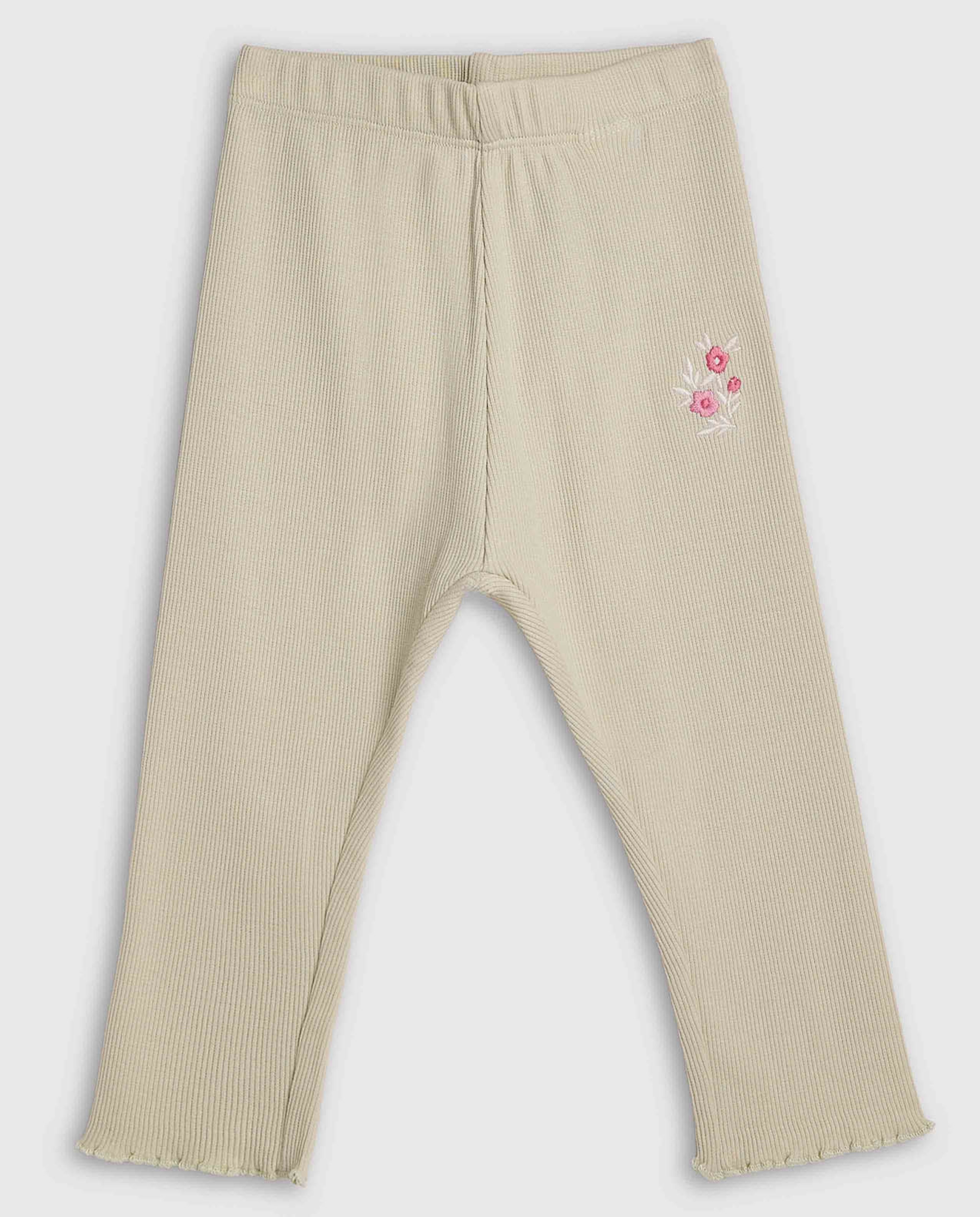 2 Pack Printed Leggings with Elastic Waist