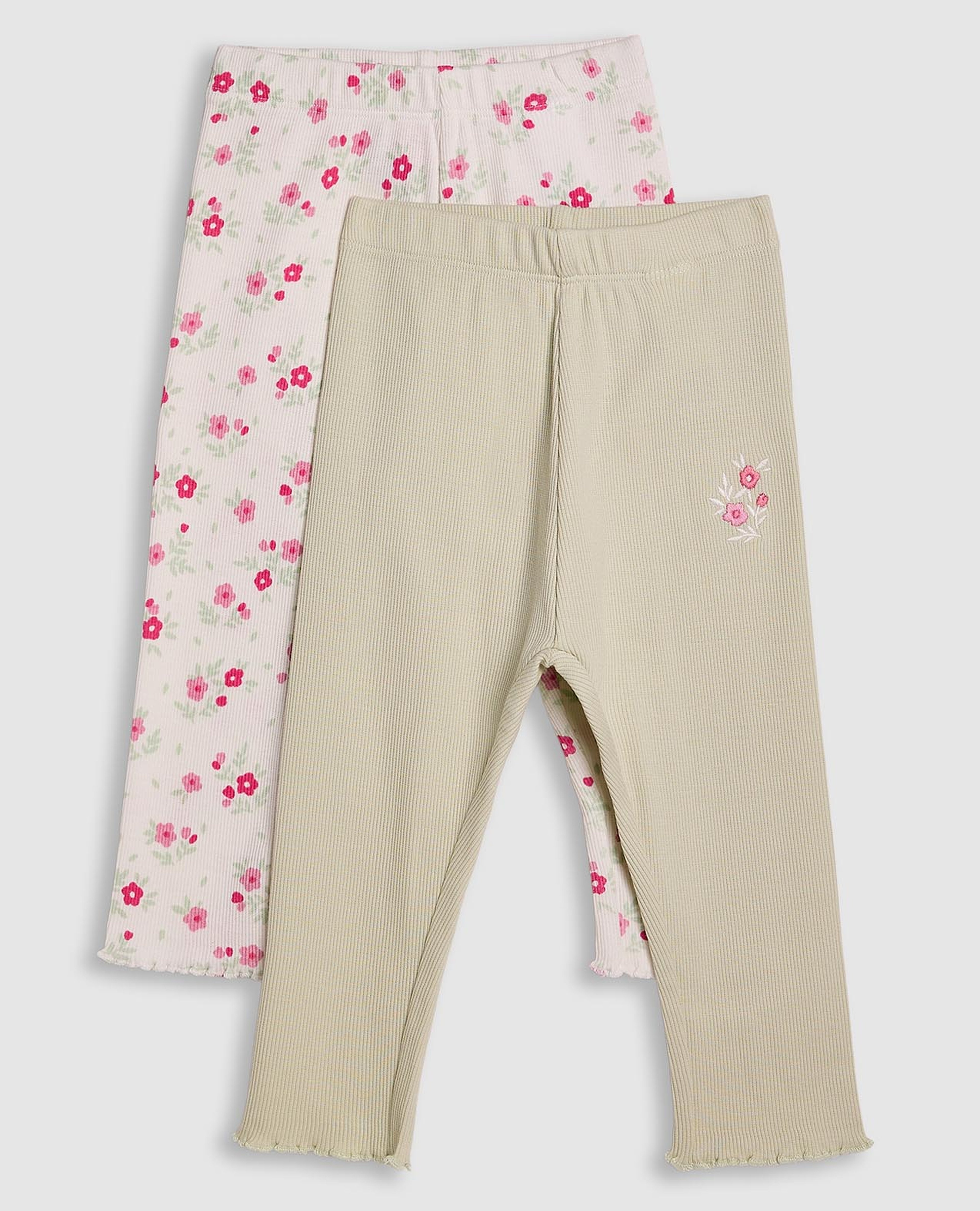 ليغينغ بطبعة بخصر مطاطي - قطعتين