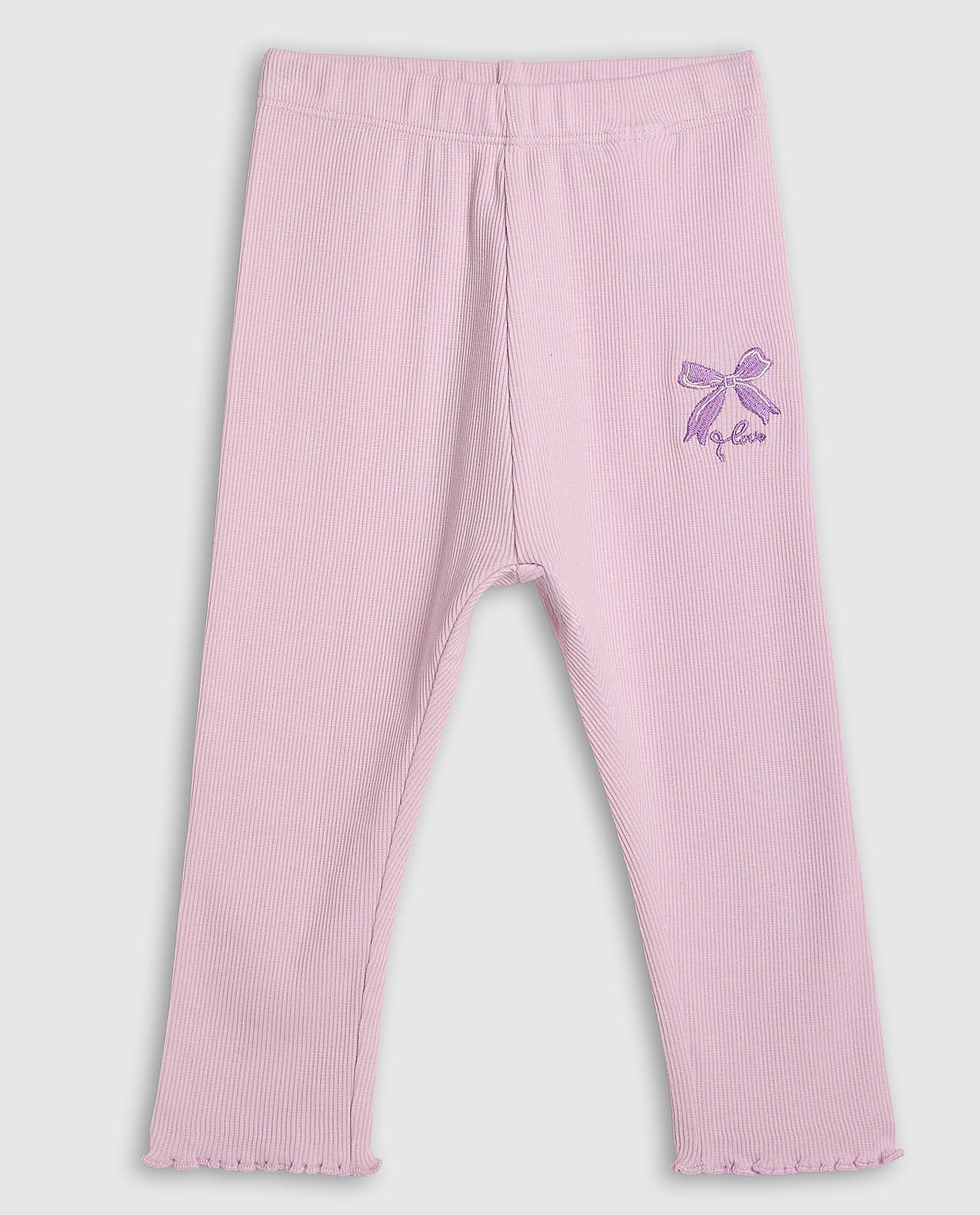 2 Pack Printed Leggings with Elastic Waist