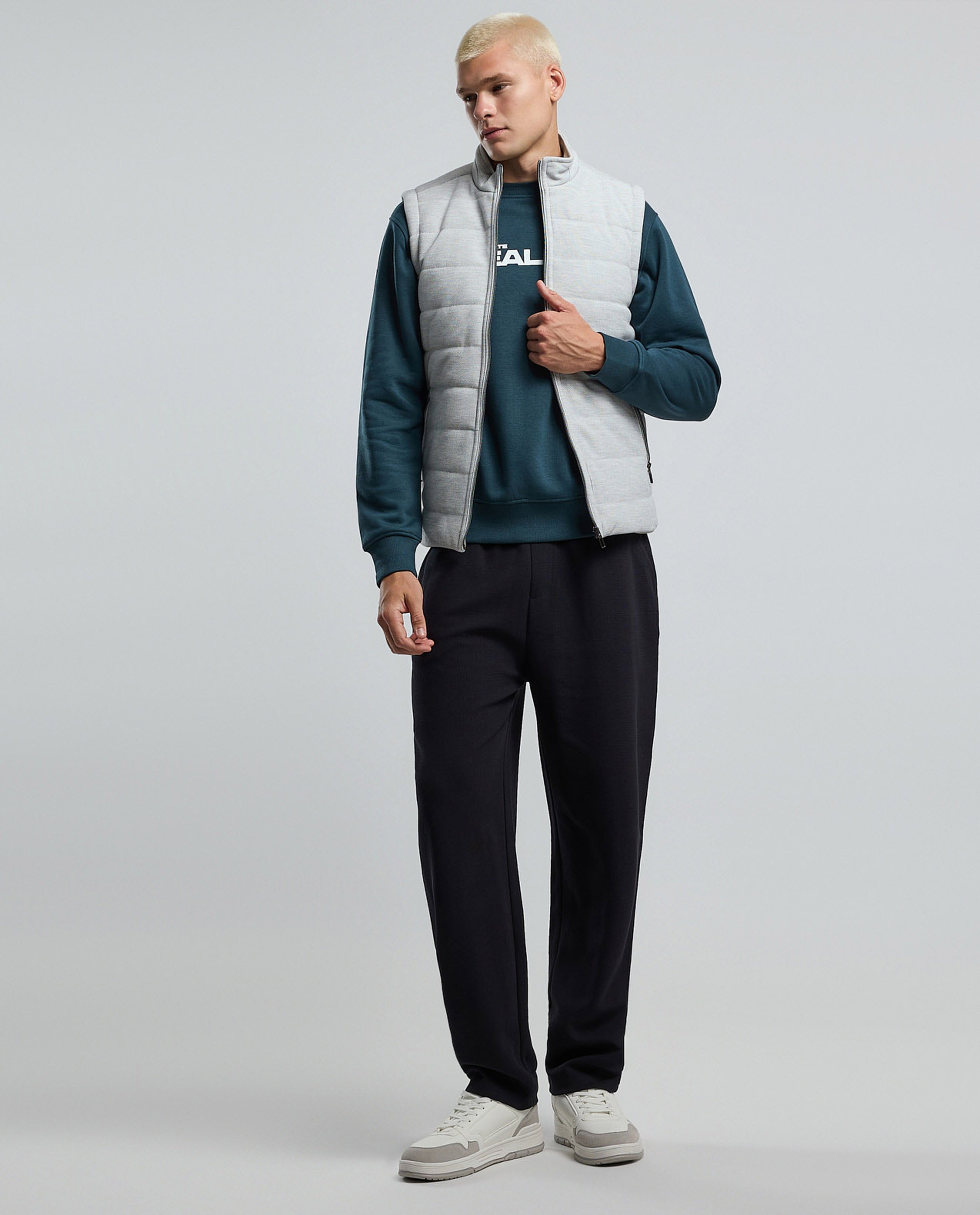 Quilted Gilet with Zipper Closure