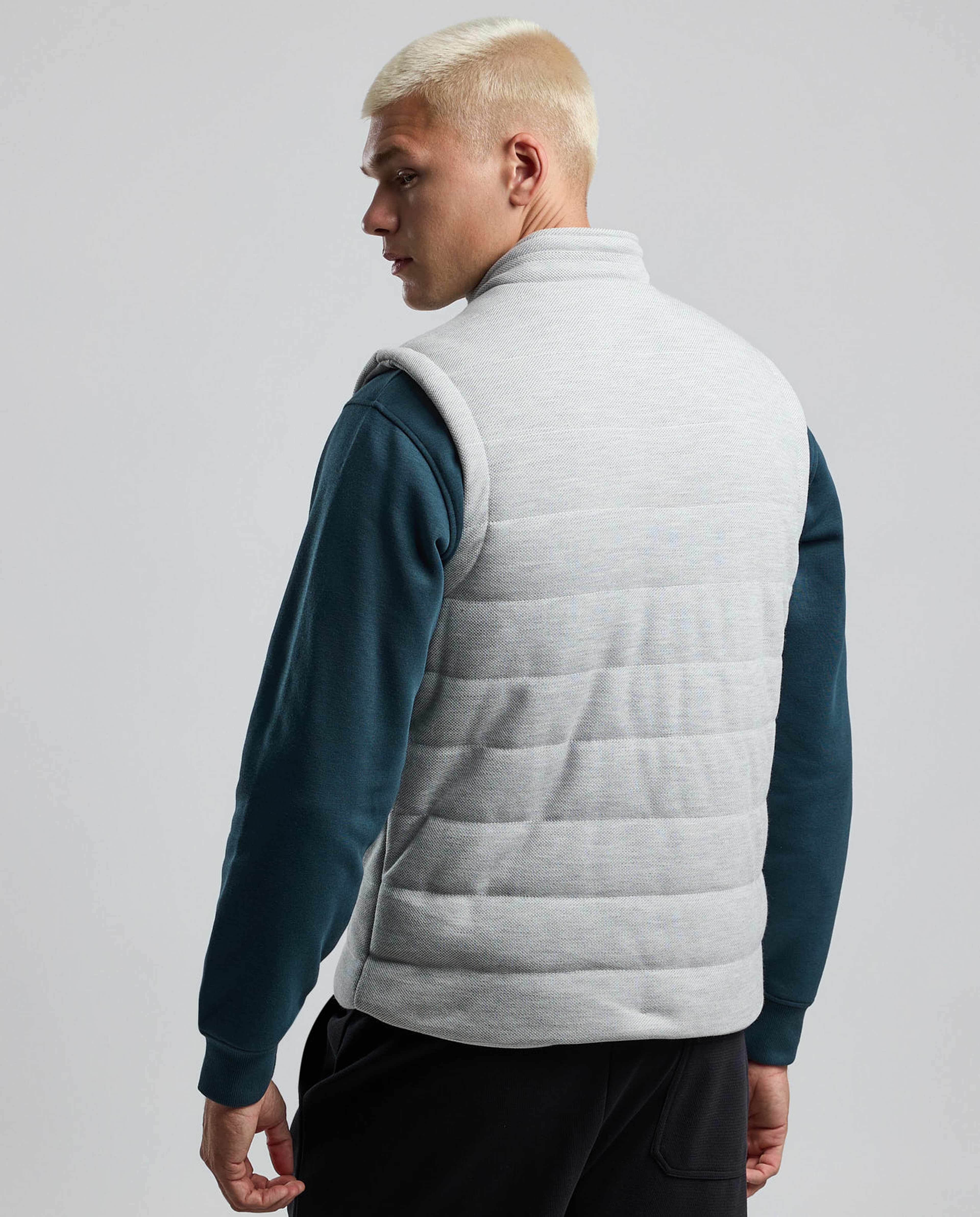 Quilted Gilet with Zipper Closure