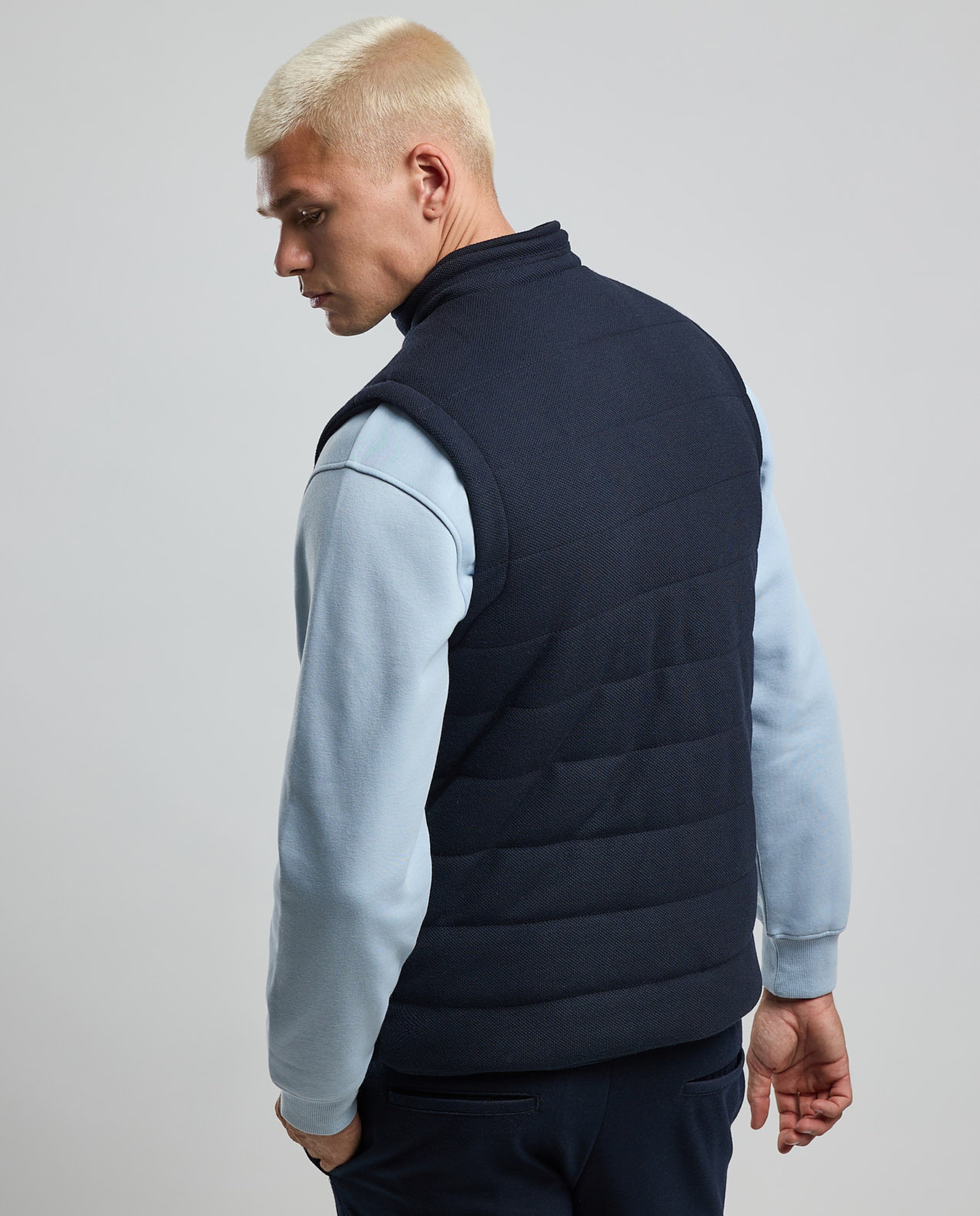 Quilted Gilet with Zipper Closure