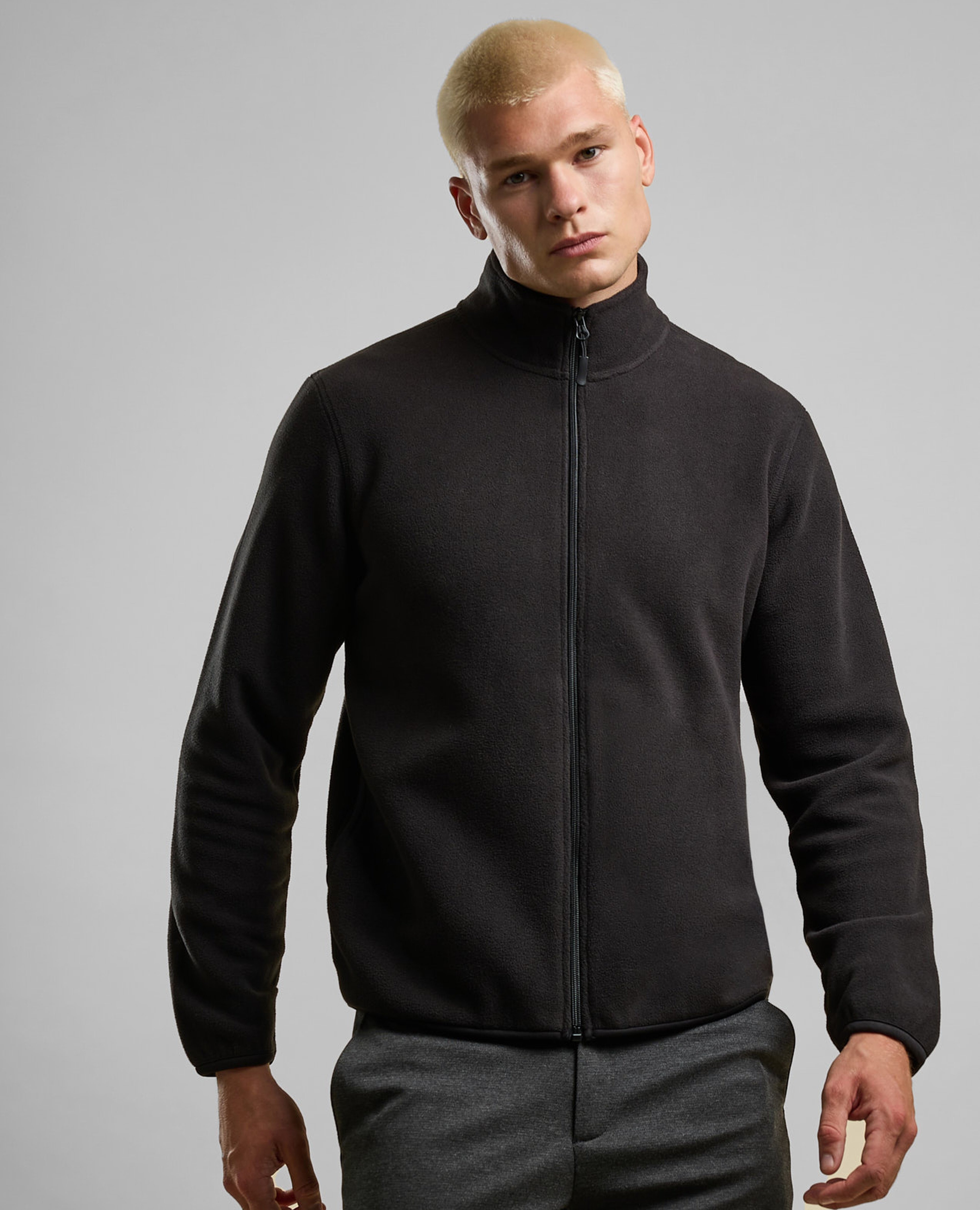 Solid Jacket with Zipper Closure