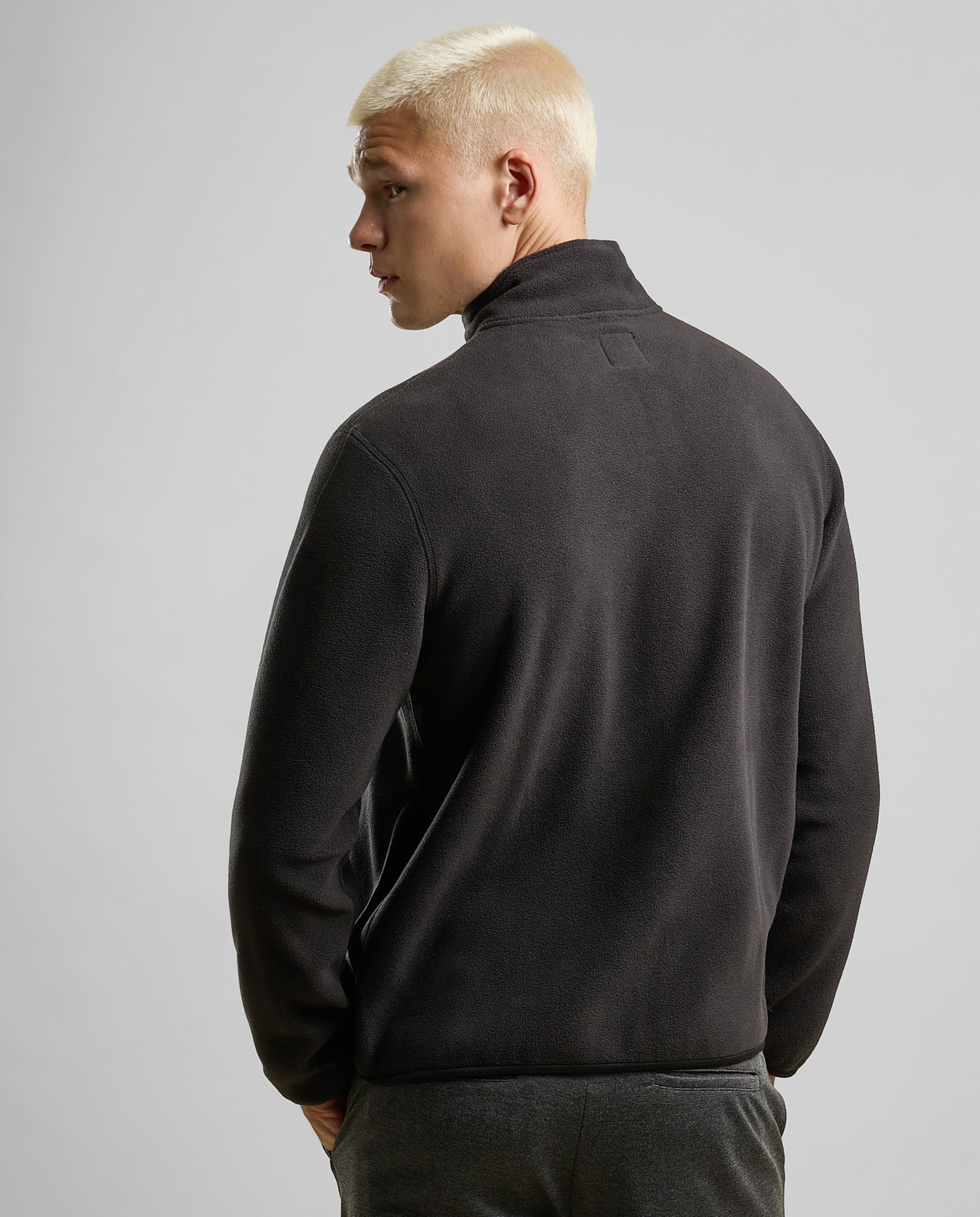 Solid Jacket with Zipper Closure