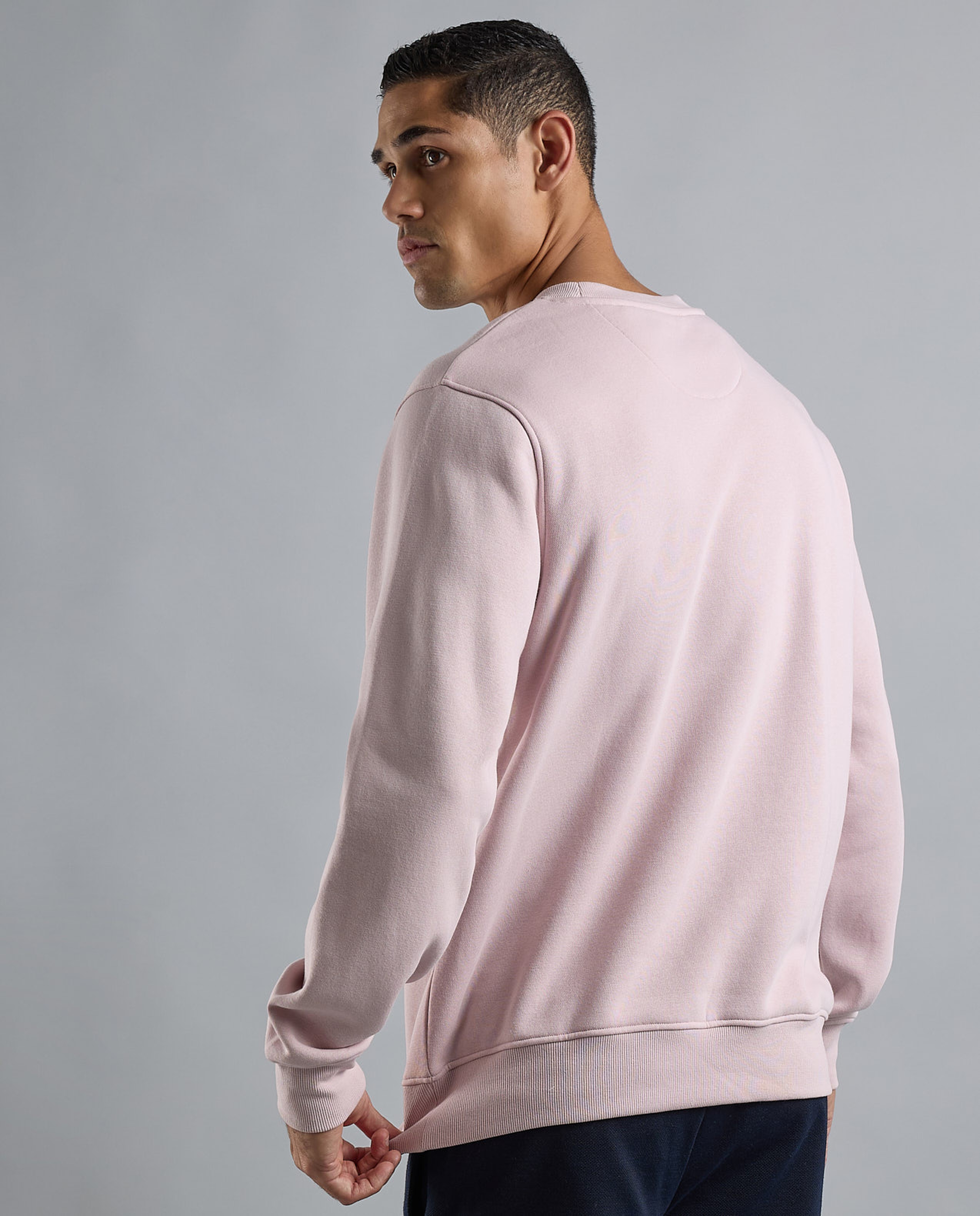 Printed Sweatshirt with Crew Neck and Long Sleeves