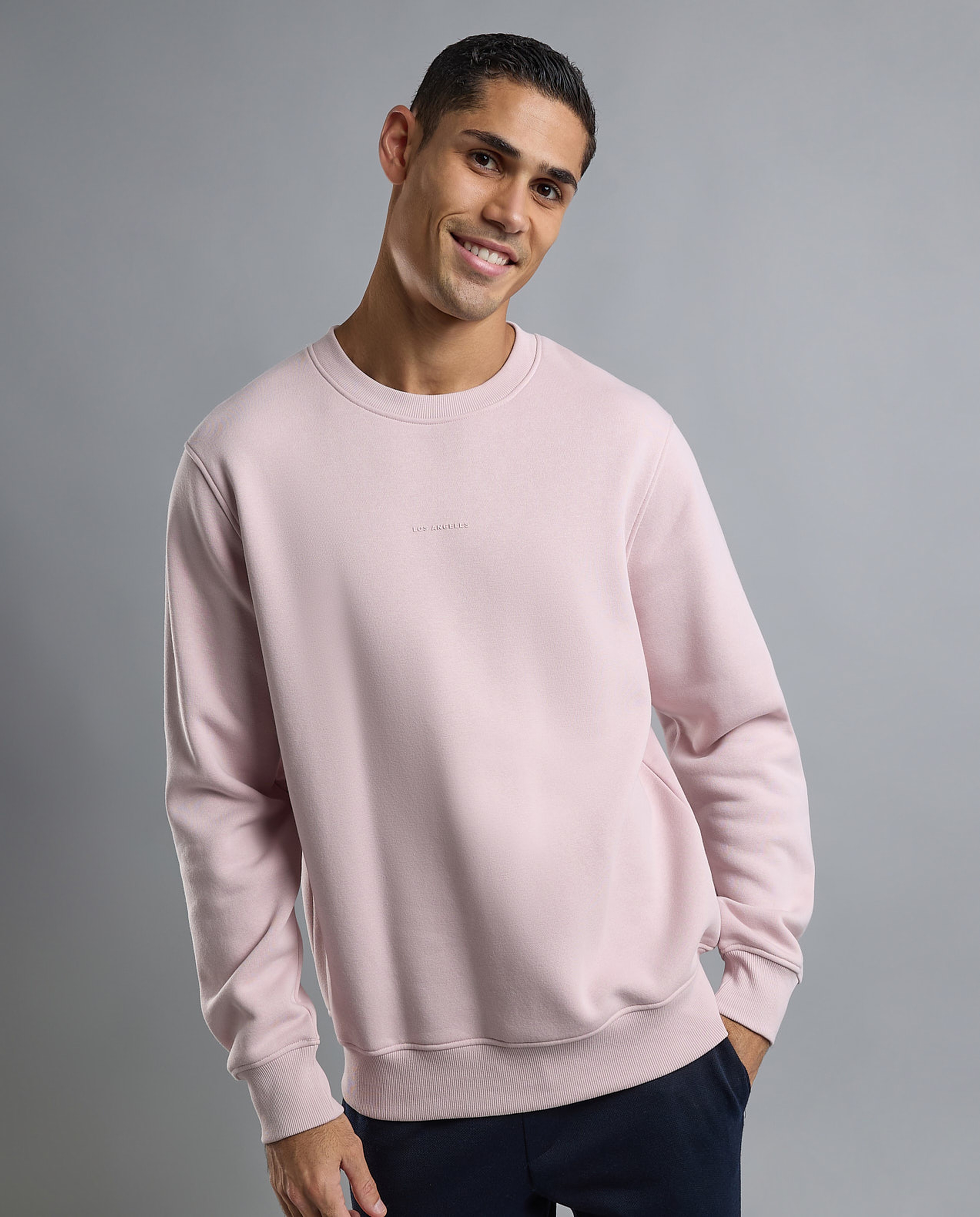 Printed Sweatshirt with Crew Neck and Long Sleeves