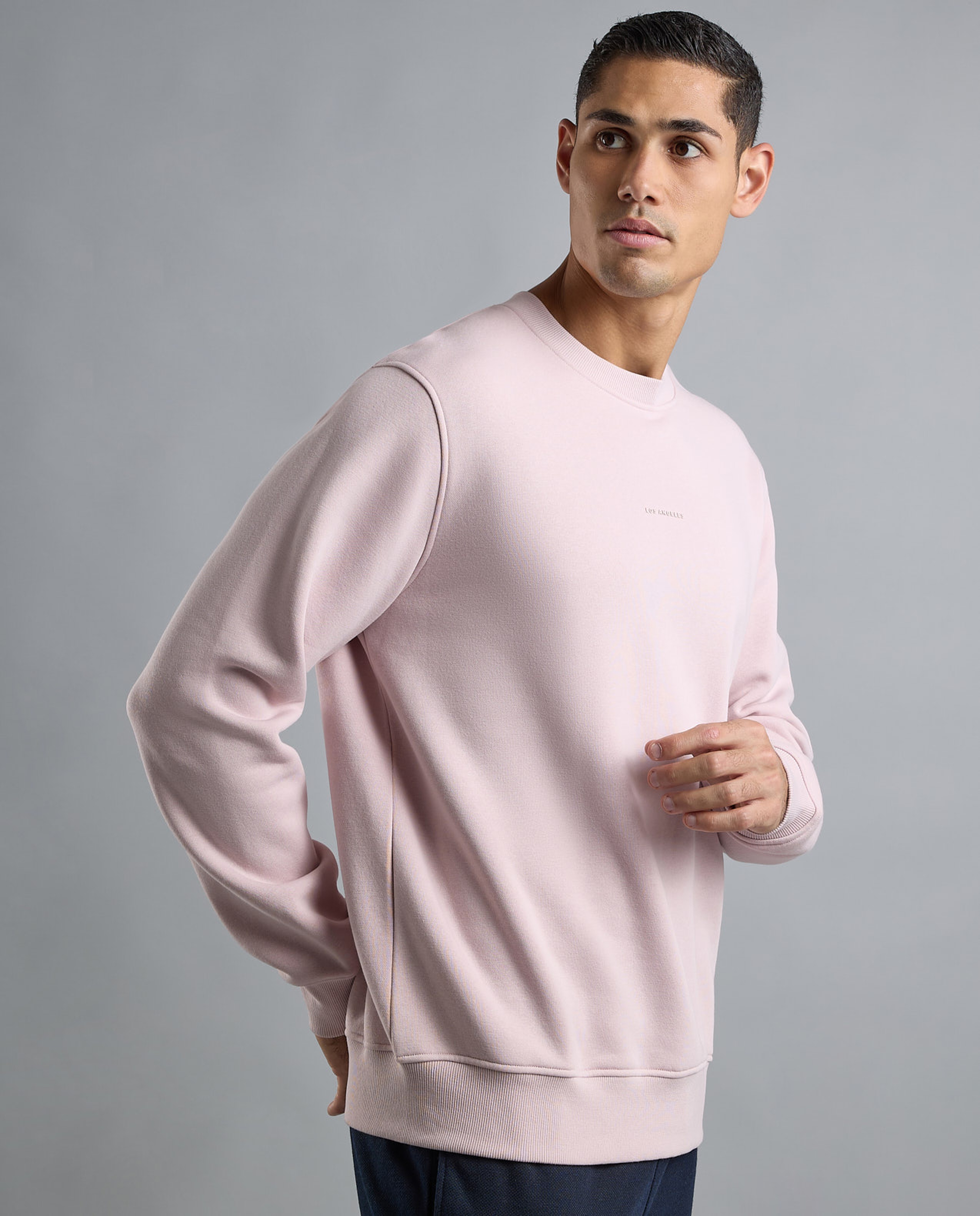 Printed Sweatshirt with Crew Neck and Long Sleeves