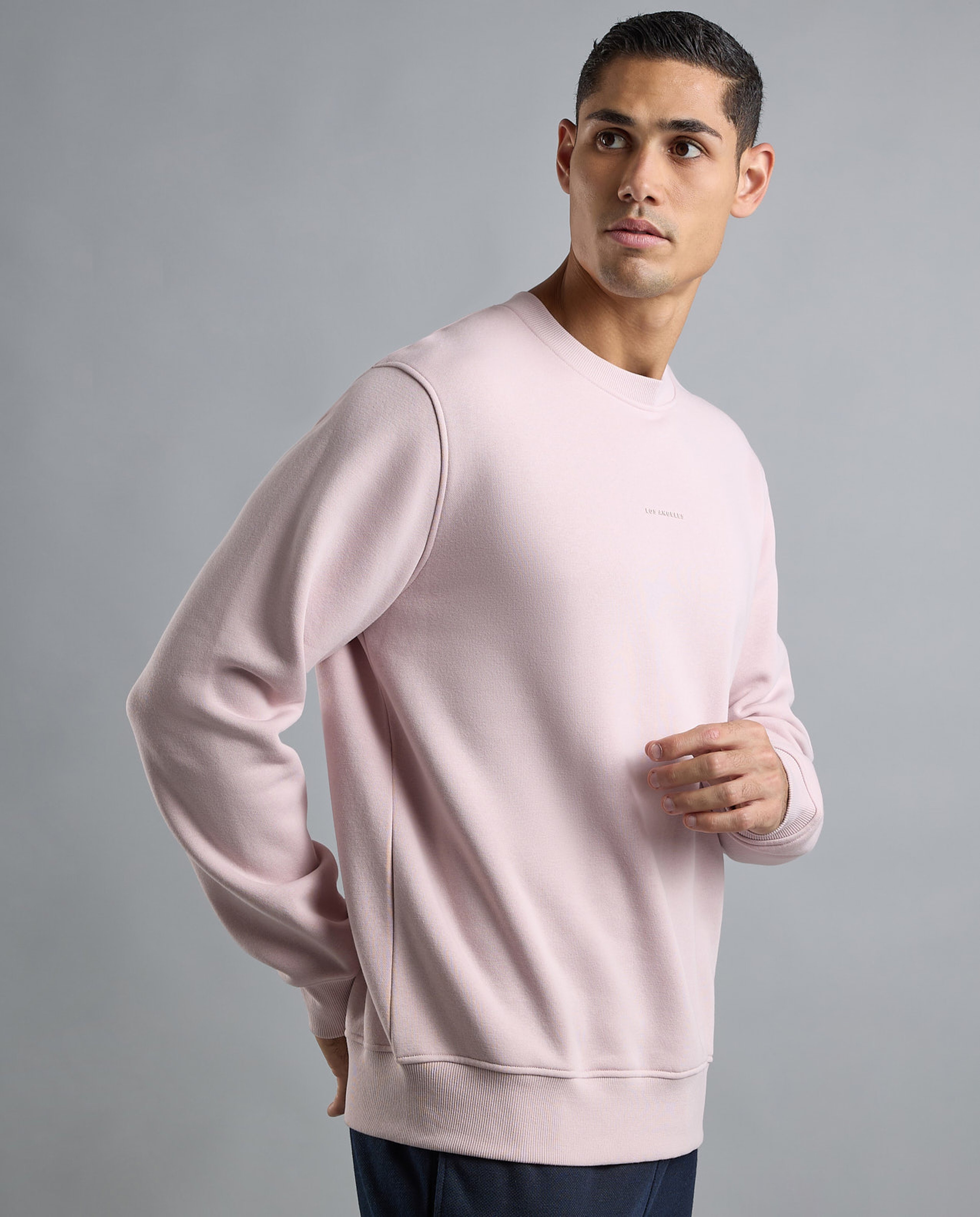 Printed Sweatshirt with Crew Neck and Long Sleeves